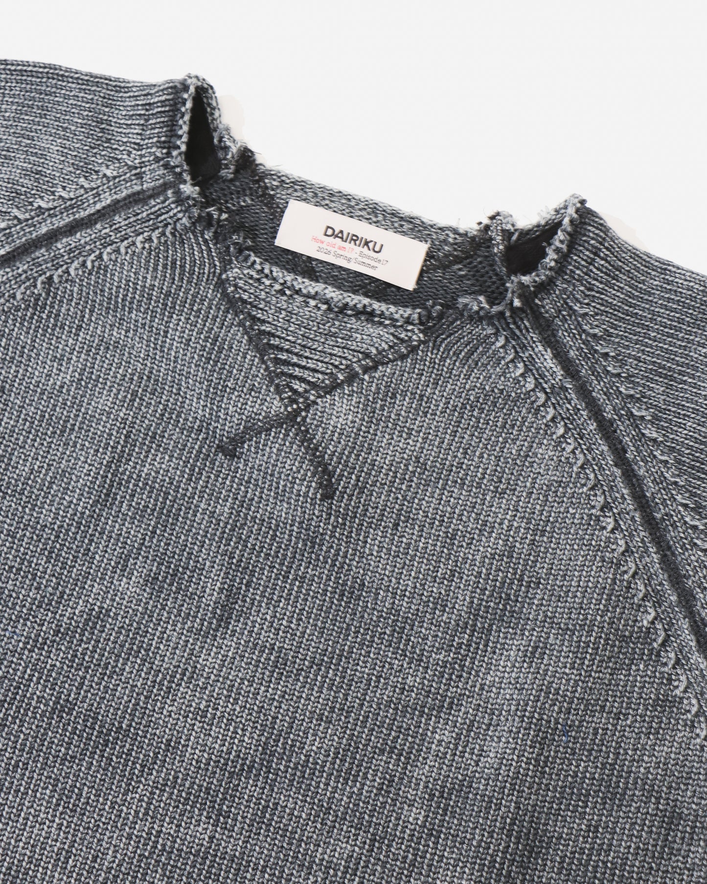 Vintage Washed Pullover Knit Sweater