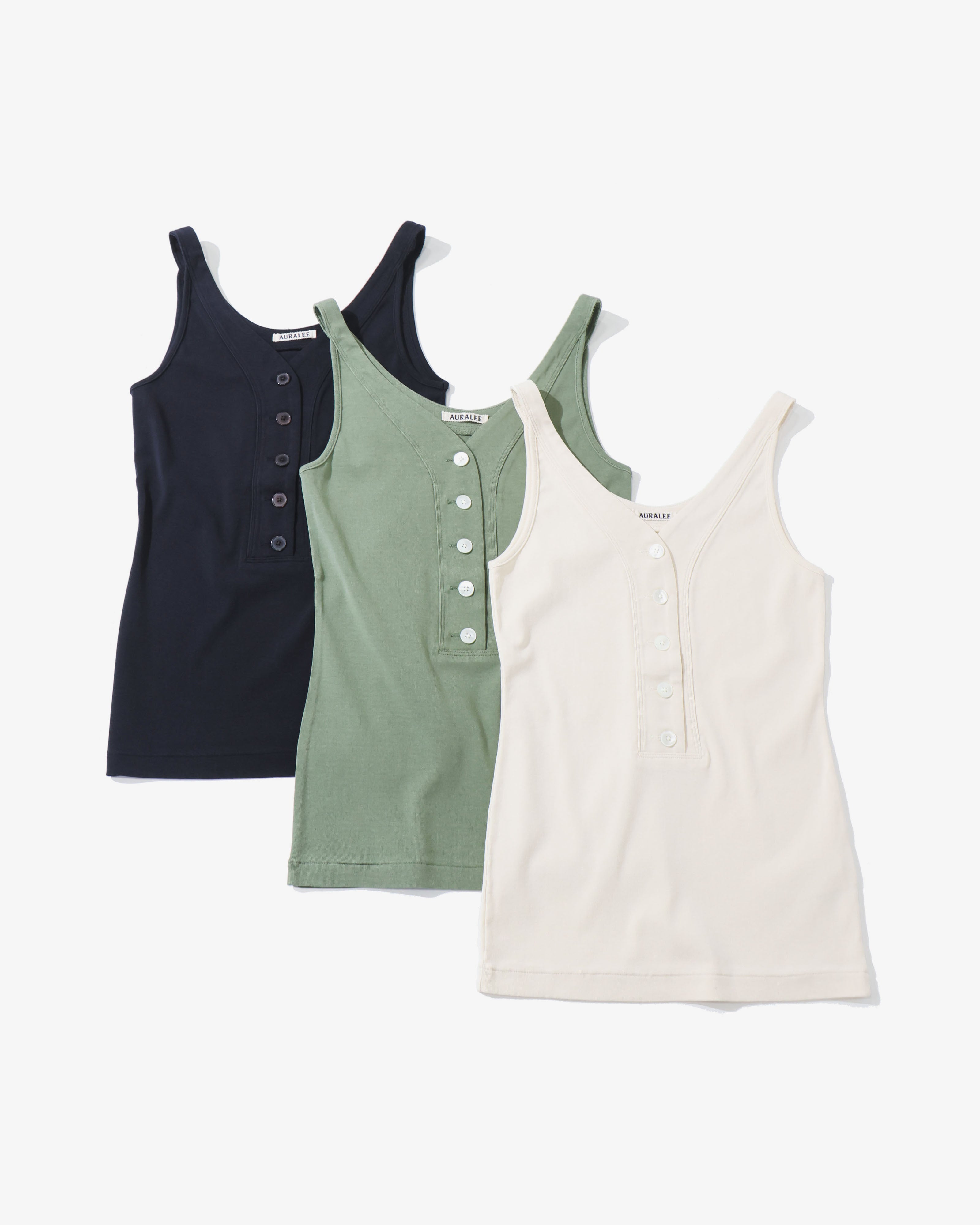ORGANIC COTTON FINE RIB TANK – TIME AFTER TIME