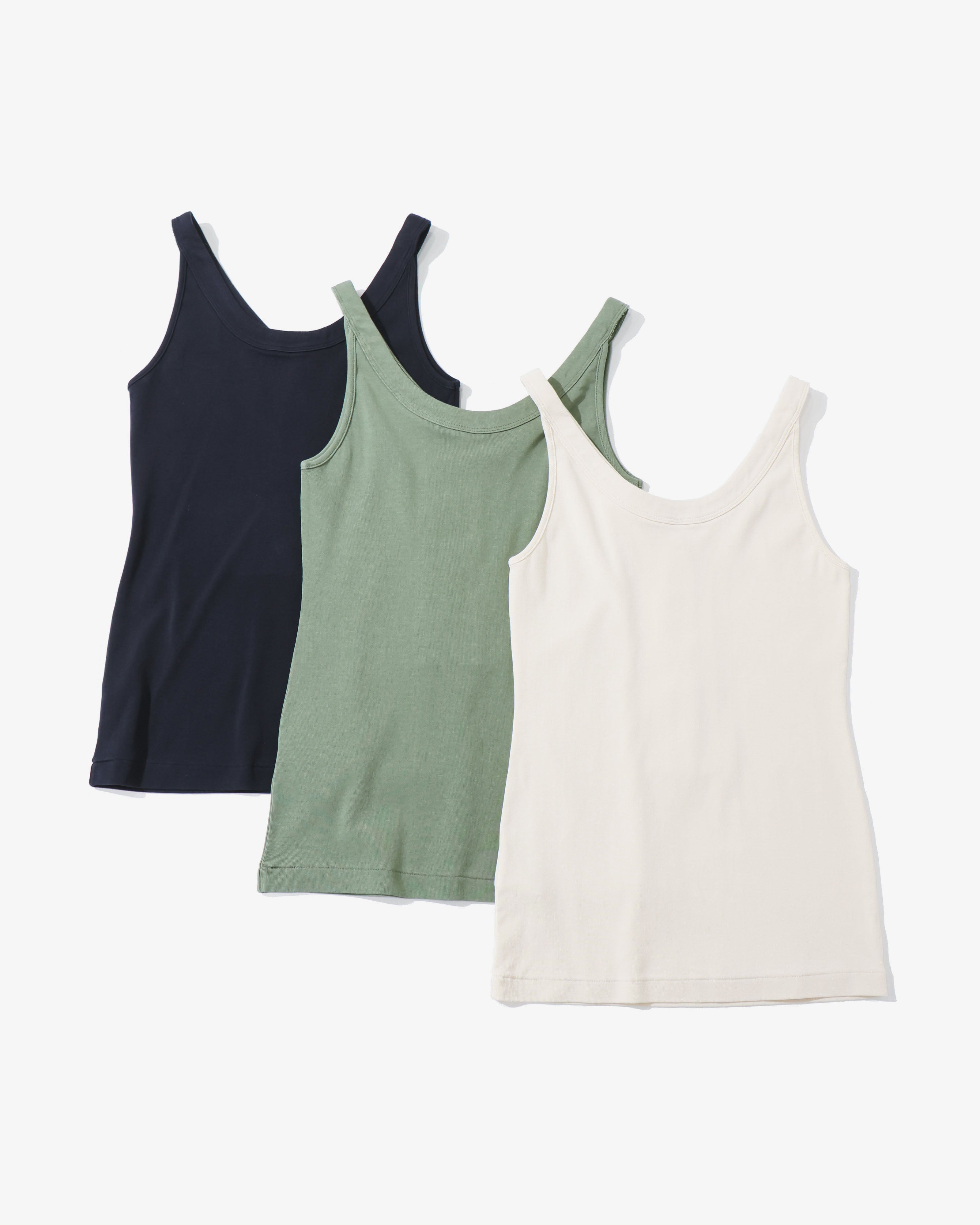 ri　AULAREE ORGANIC SOFT RIB TANK TOP AURALEE】 ORGANIC SOFT RIB TANK TOP / COTTON SILK STRETCH DOUBLE