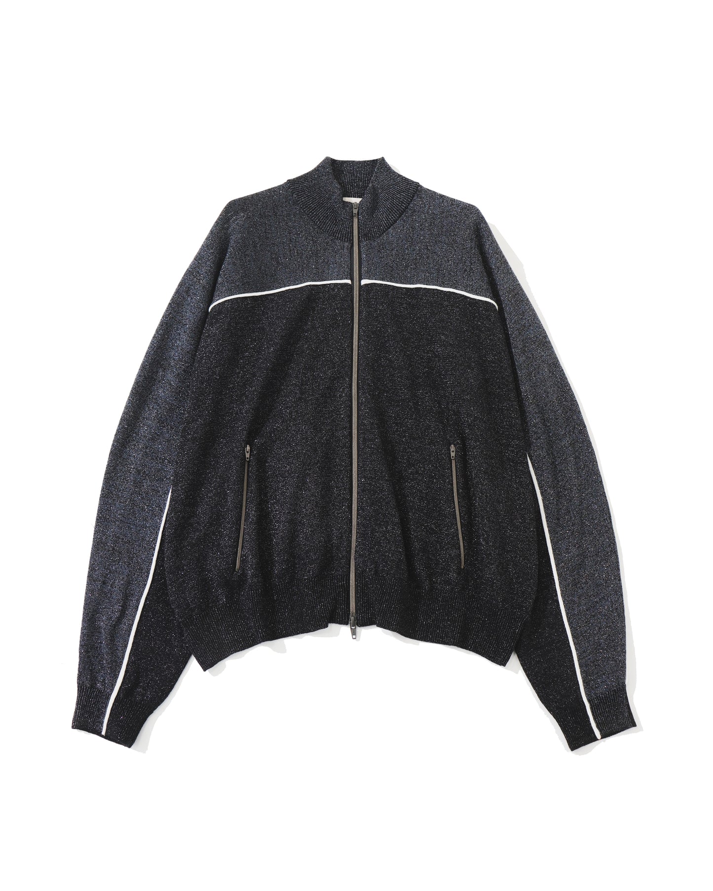 Lame Jersey Knit Training Jacket