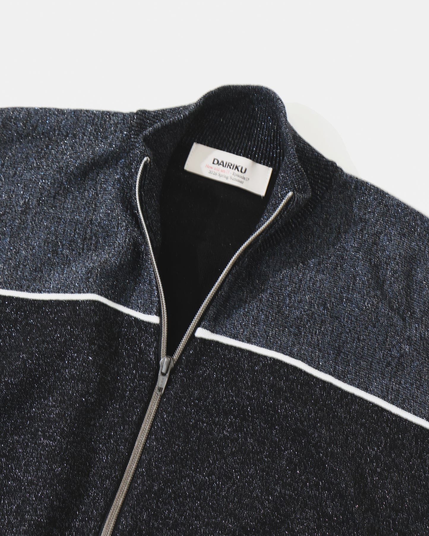 Lame Jersey Knit Training Jacket