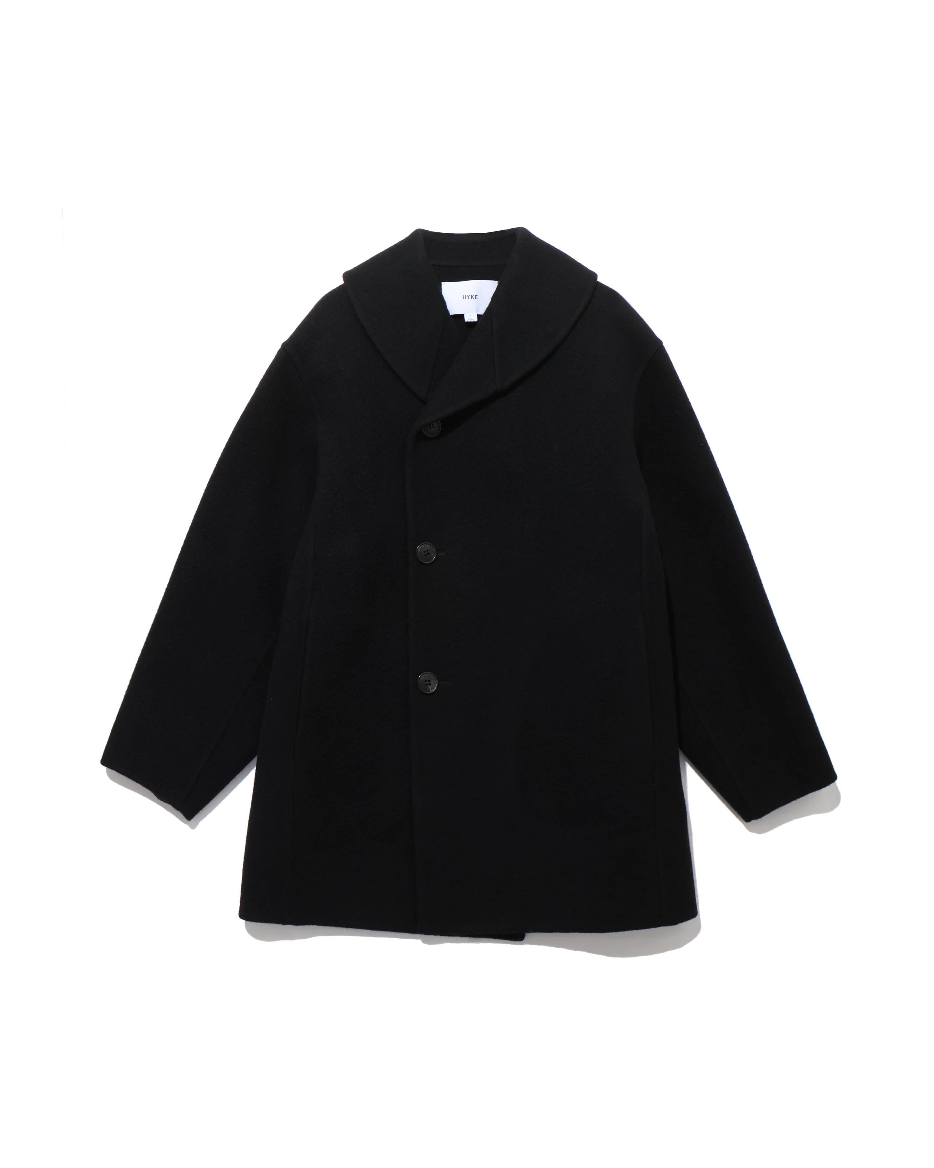 ちるちHyke DOUBLE FACE CAPEアシメトリージャケット黒 ちるちHyke DOUBLE FACE CAPEアシメトリージャケット黒 ちるち様