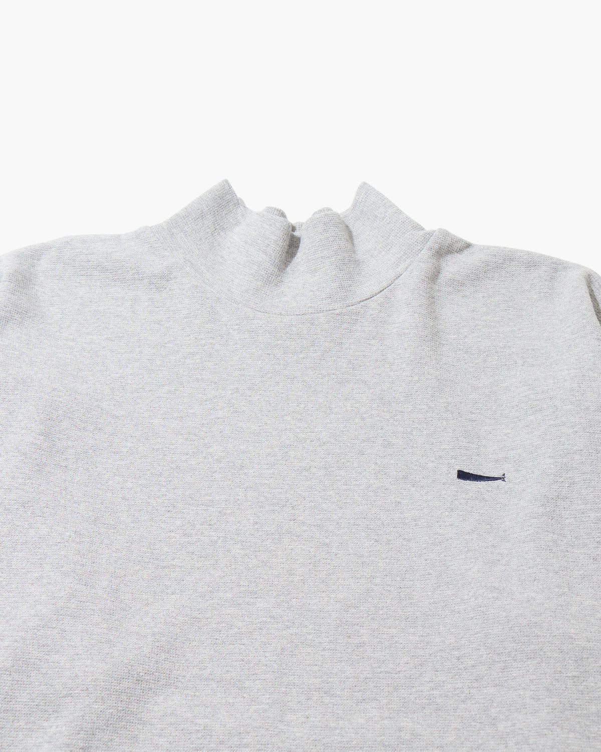 TORTOISE MOCK NECK LS  GRAY
