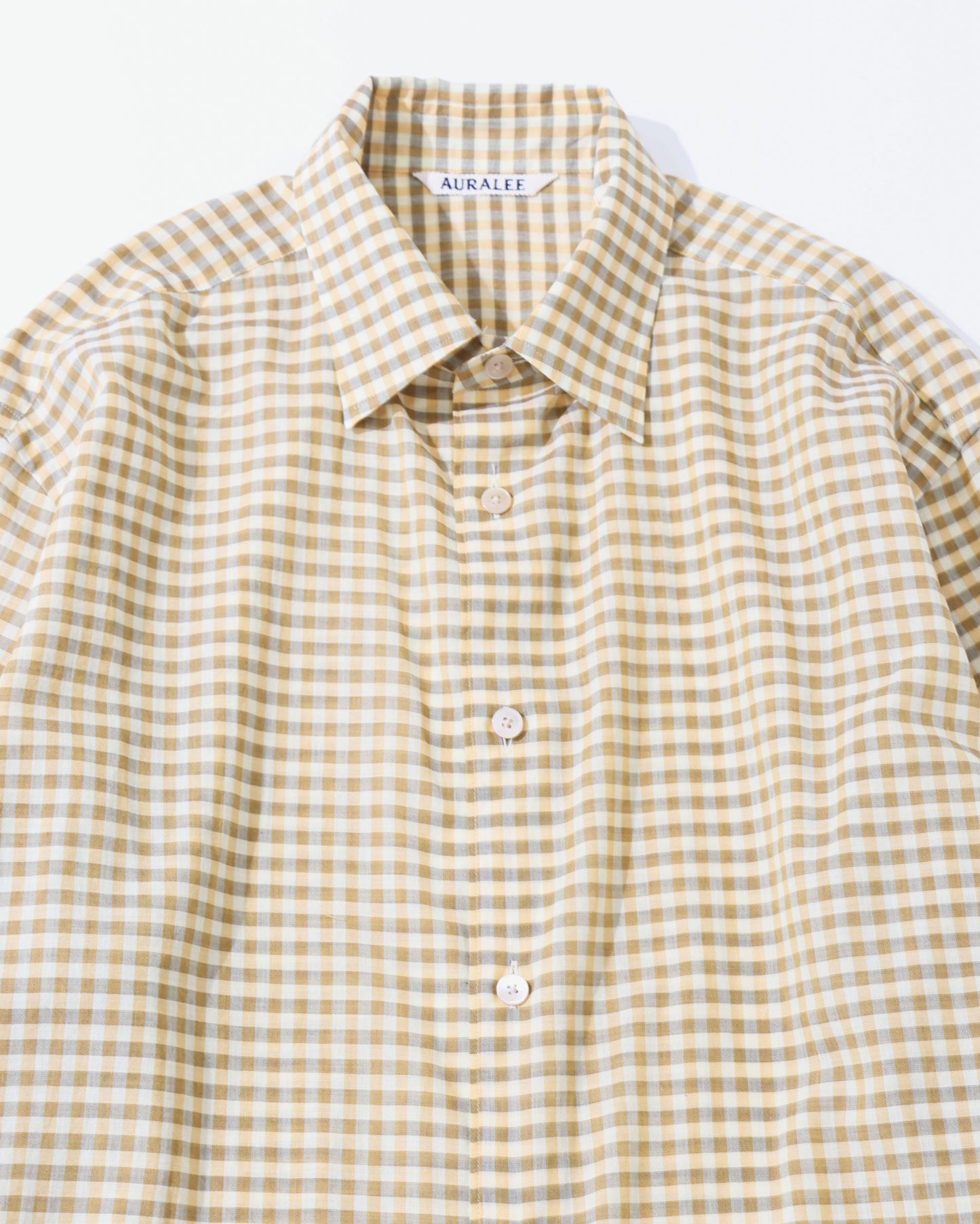AIRY LIGHT COTTON CHECK SHIRT