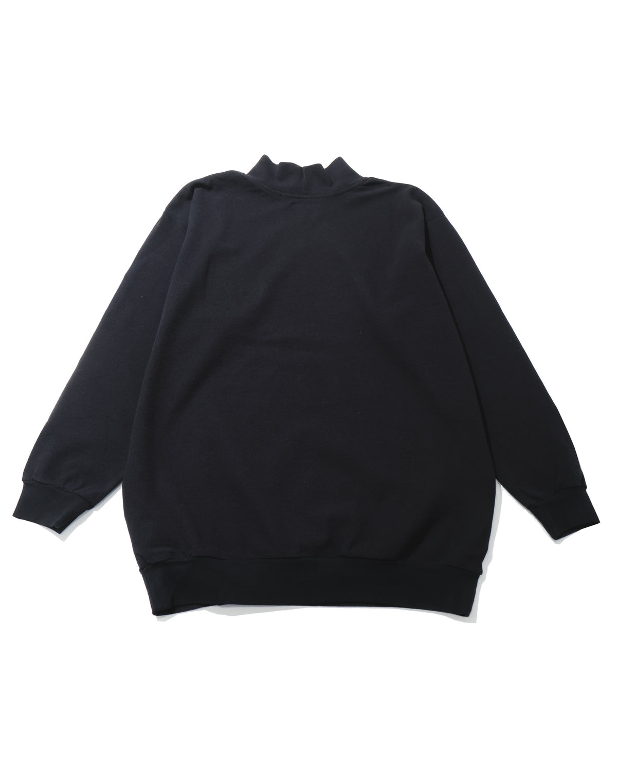 TORTOISE MOCK NECK LS  BLACK