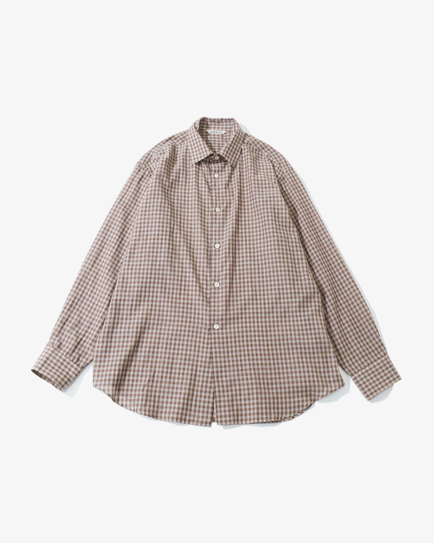 AIRY LIGHT COTTON CHECK SHIRT