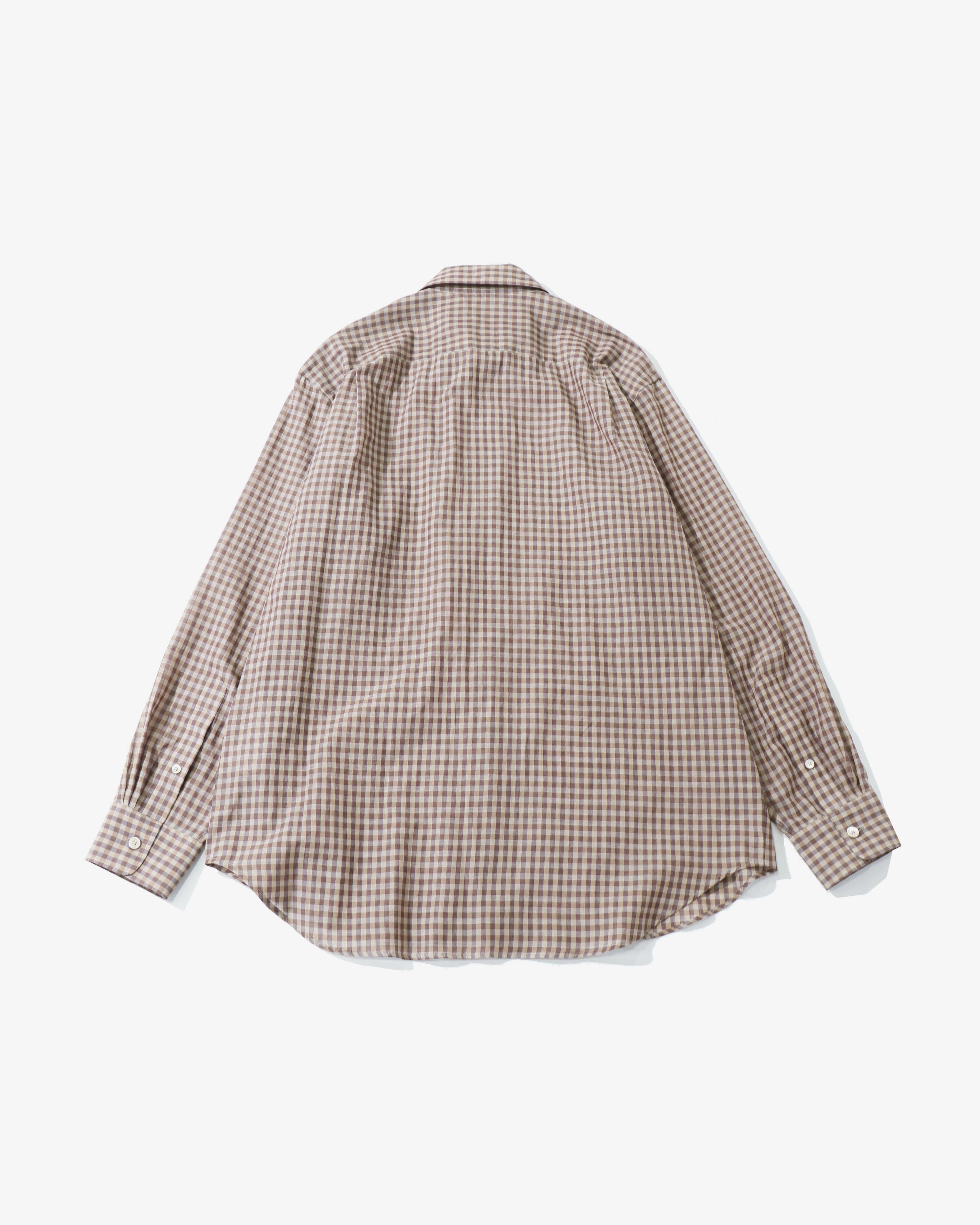 AIRY LIGHT COTTON CHECK SHIRT – TIME AFTER TIME