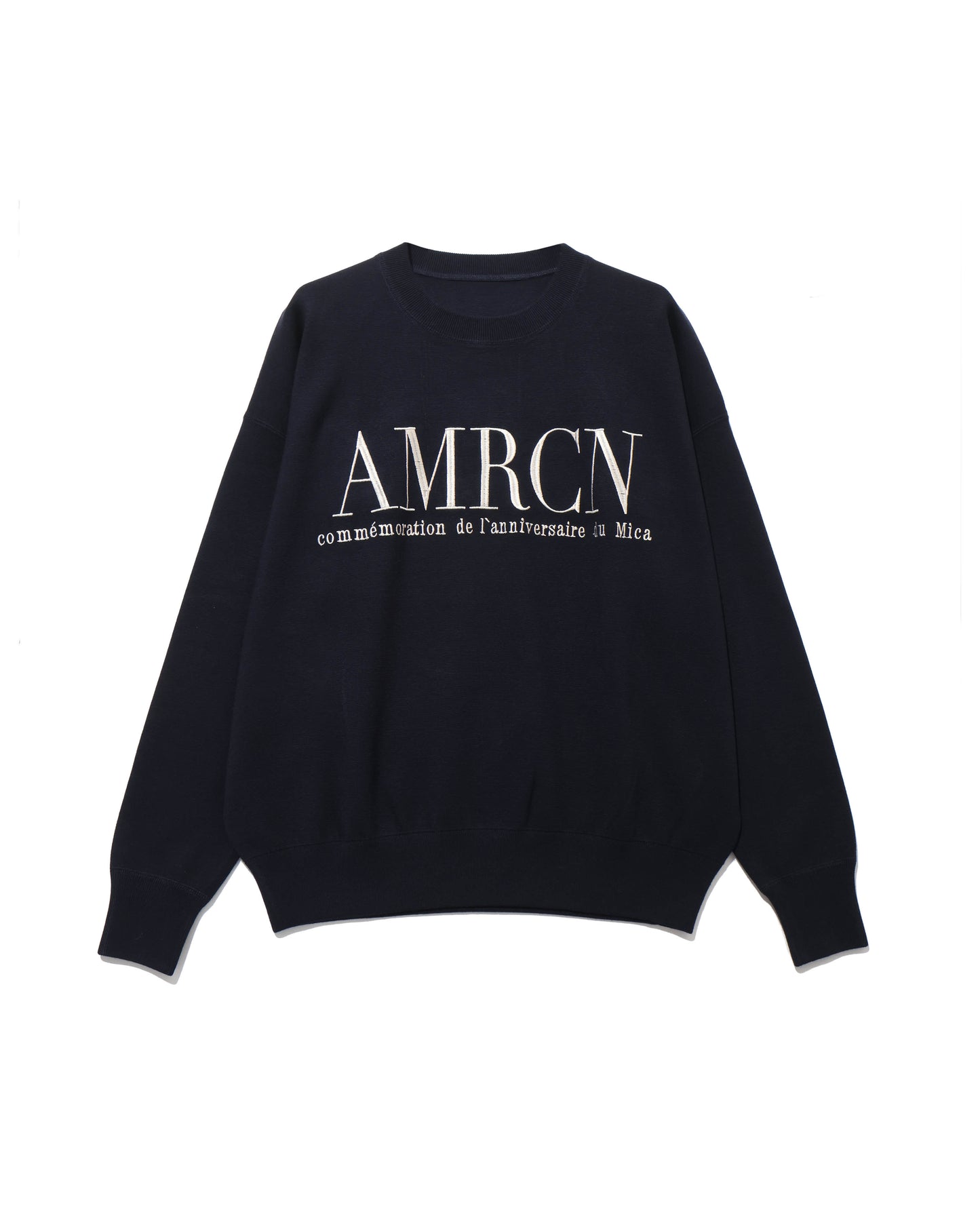 AMERICANA×MICA embroidery knit