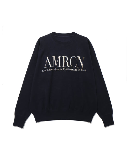 AMERICANA×MICA embroidery knit