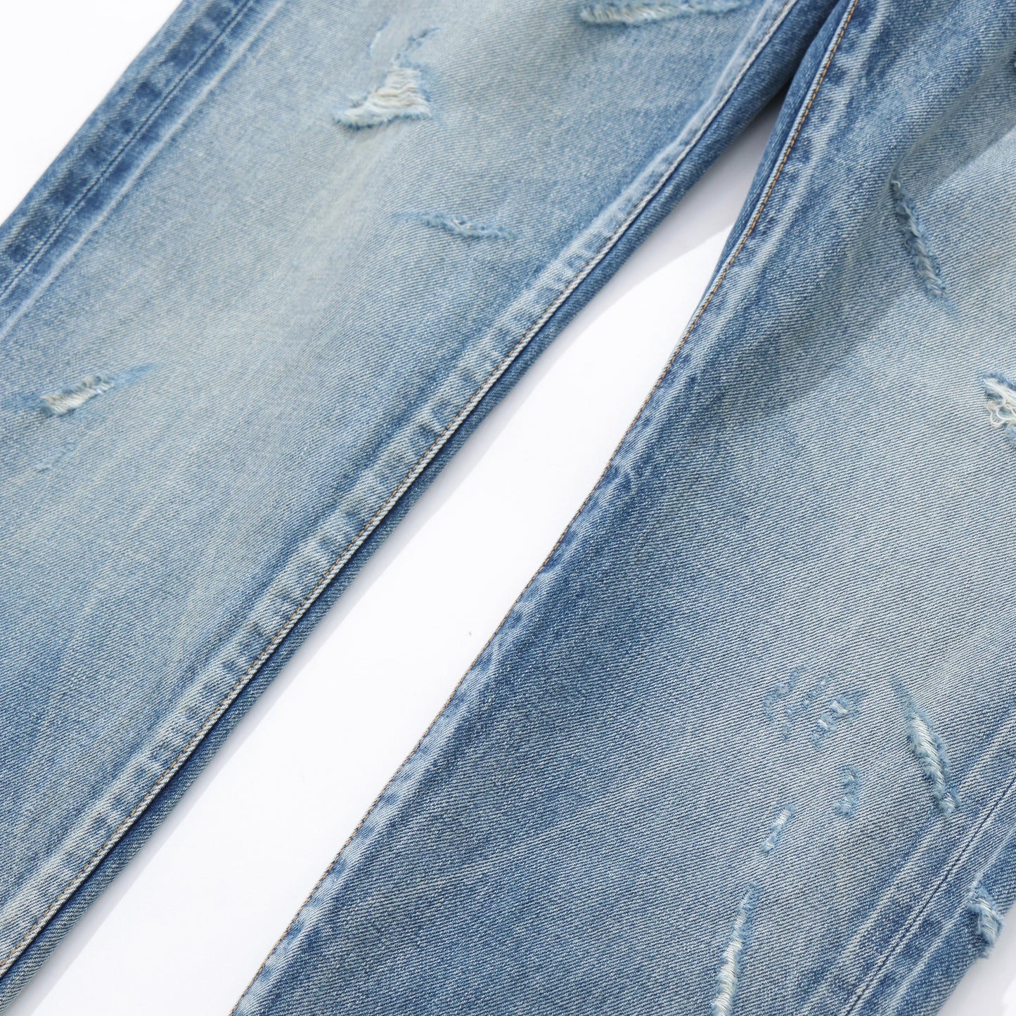 "FRAGMENT × SEQUEL" DAMAGE DENIM PANTS