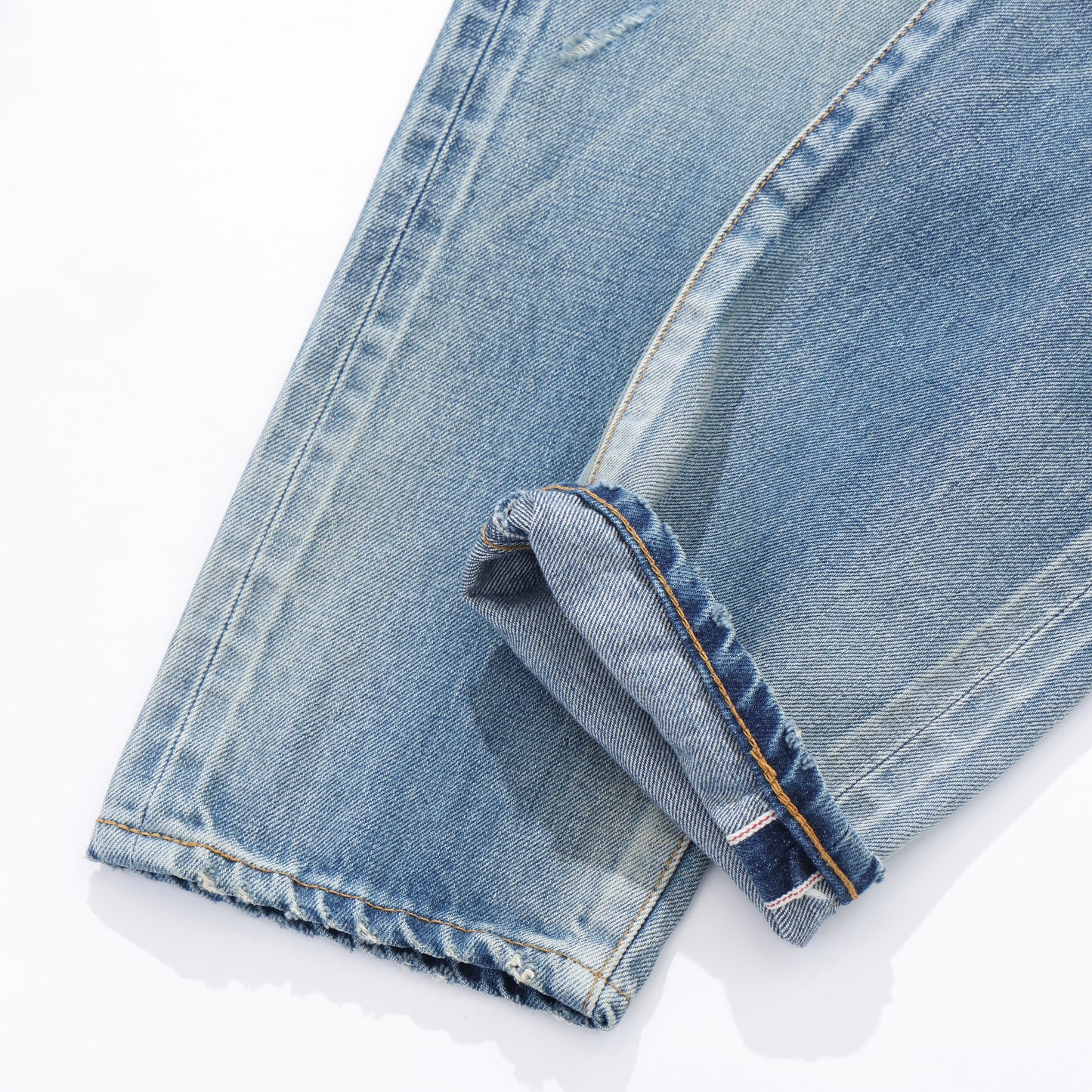 "FRAGMENT × SEQUEL" DAMAGE DENIM PANTS