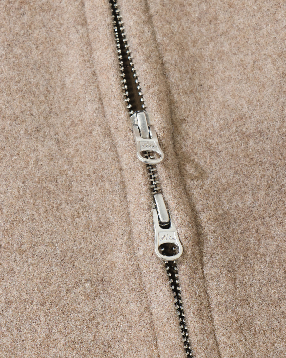 Wool Melton Round Collar Jacket