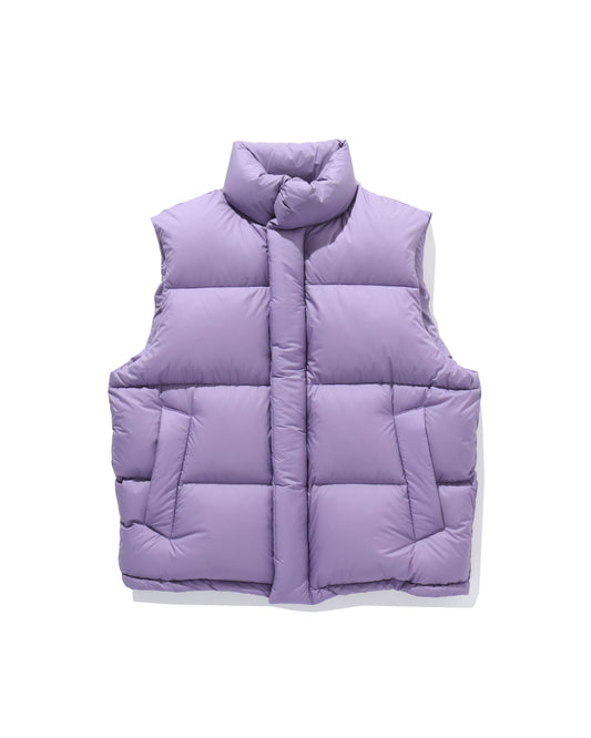 SUPER LIGHT NYLON RIPSTOP DOWN VEST PURPLE