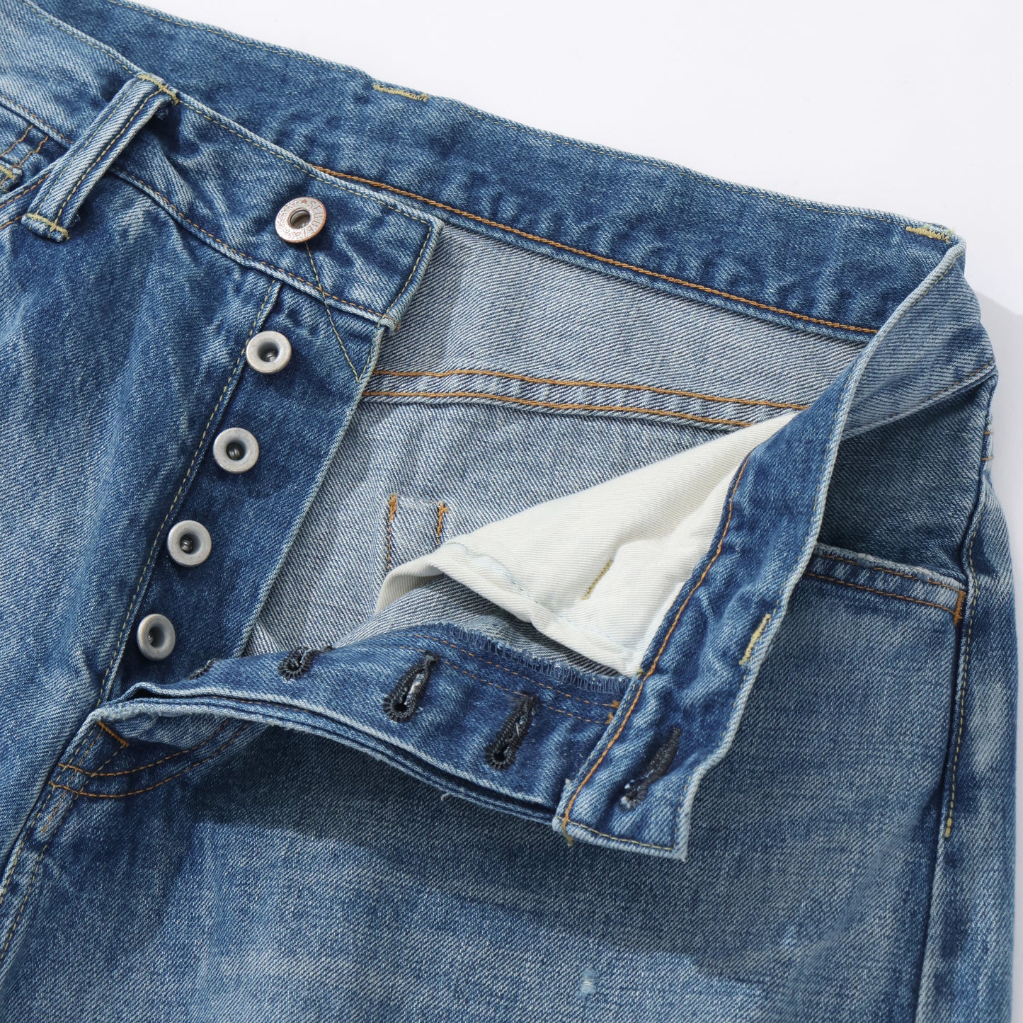 "FRAGMENT × SEQUEL" DAMAGE DENIM PANTS (TYPE-XF)