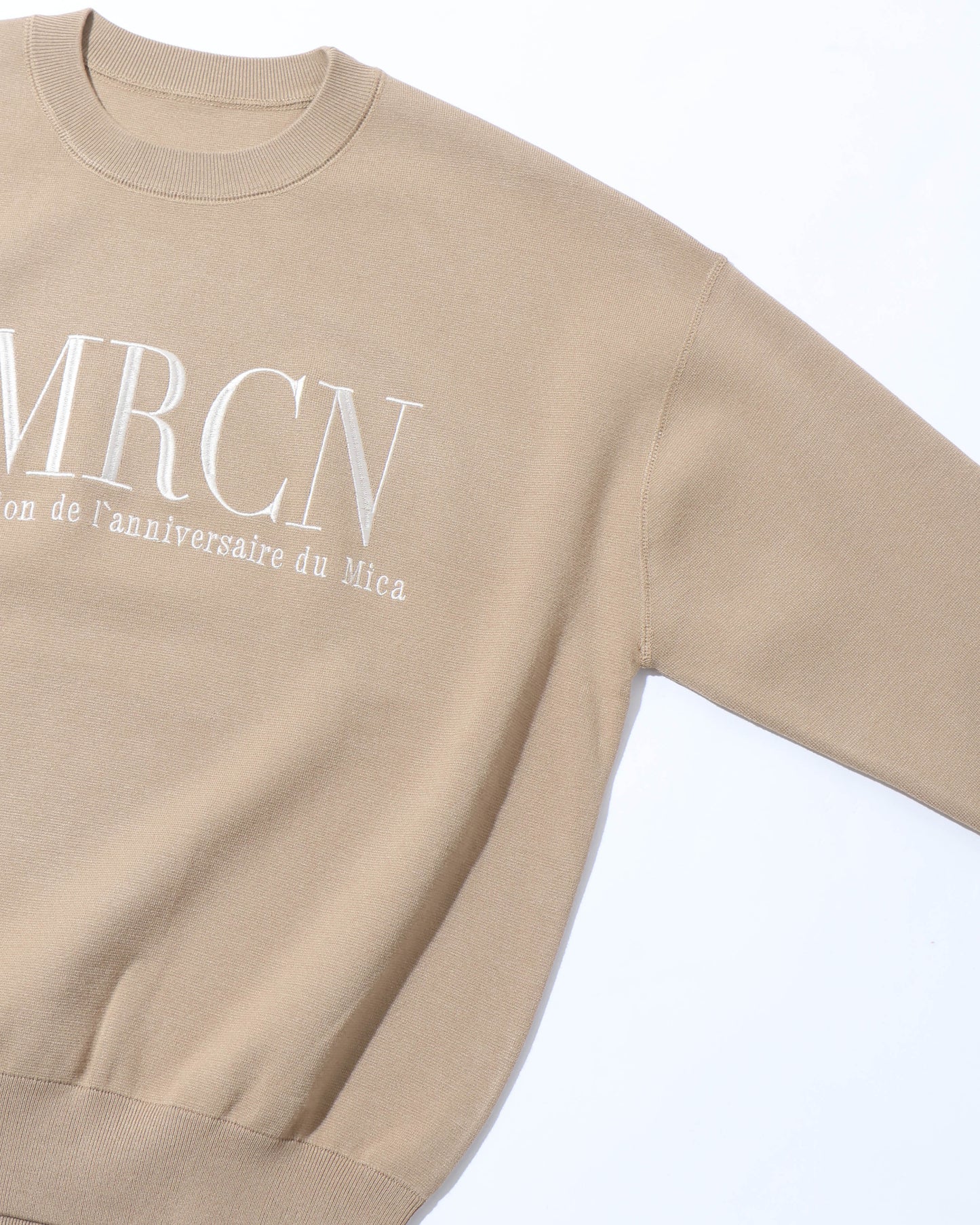 AMERICANA×MICA embroidery knit