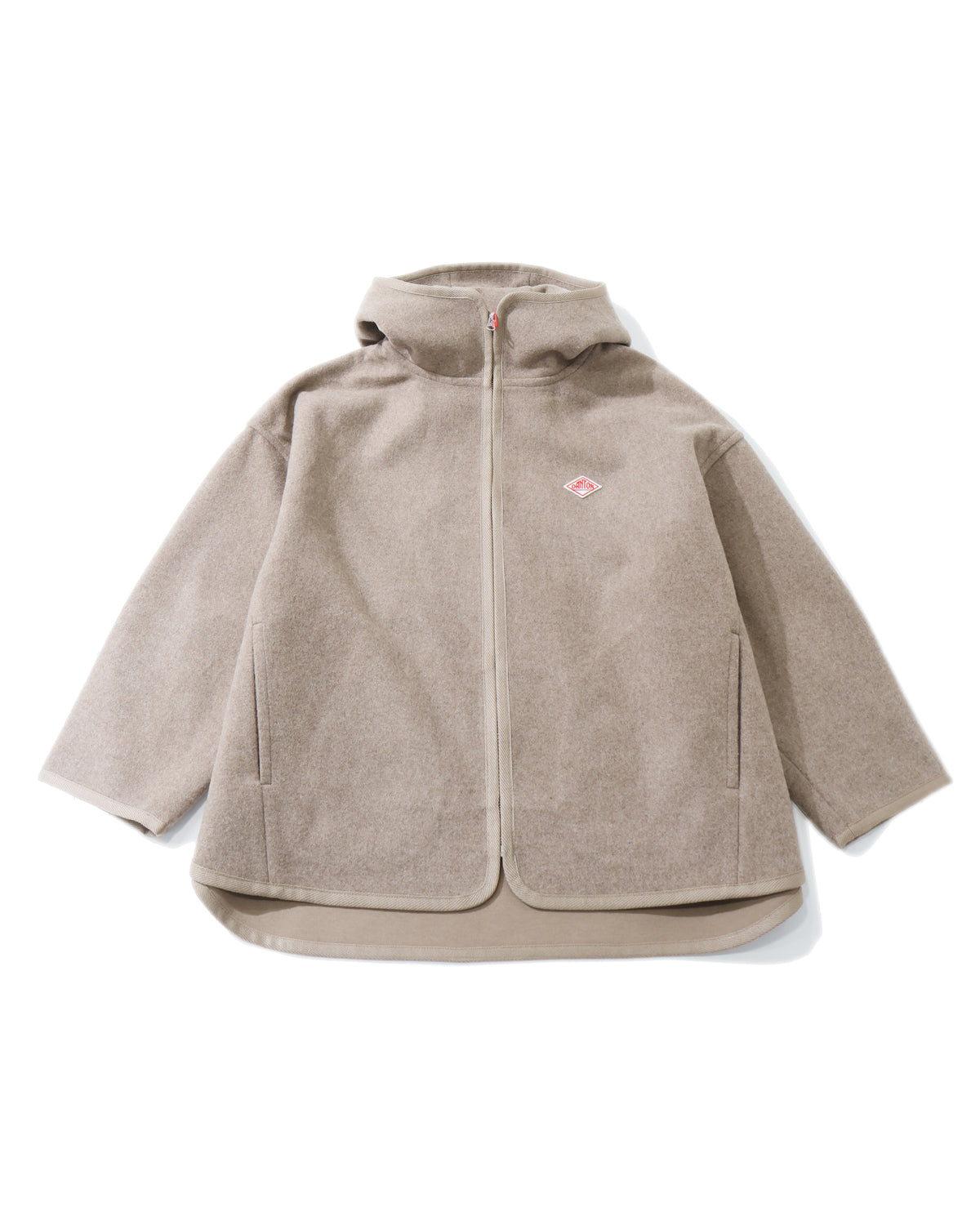 Wool Melton Hooded Jacket