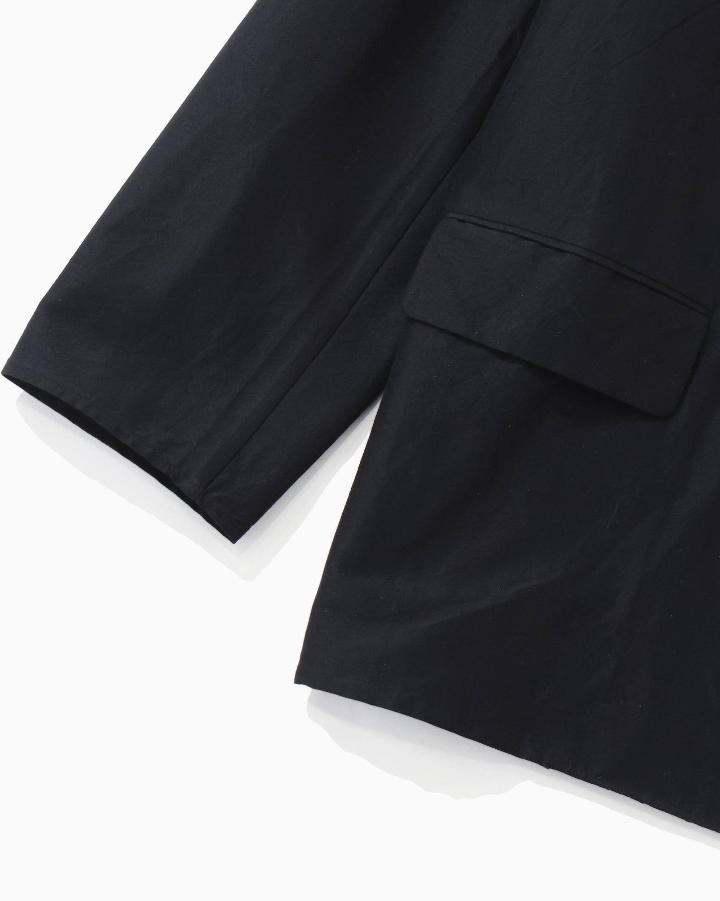 Silk-Wo-Co Peaked Lapel Cardigan Jacket Black