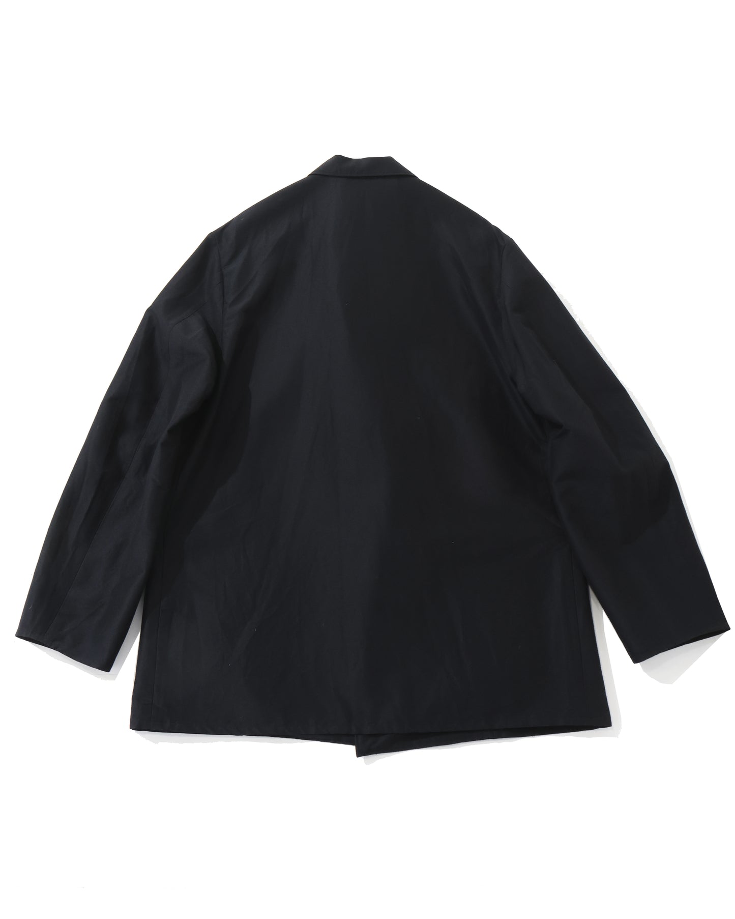 Silk-Wo-Co Peaked Lapel Cardigan Jacket Black