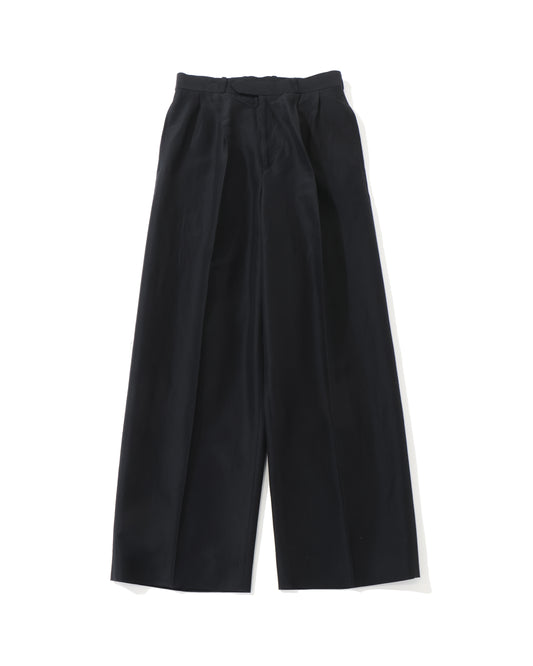 Silk-Wo-Co Two-tuck Slacks Black