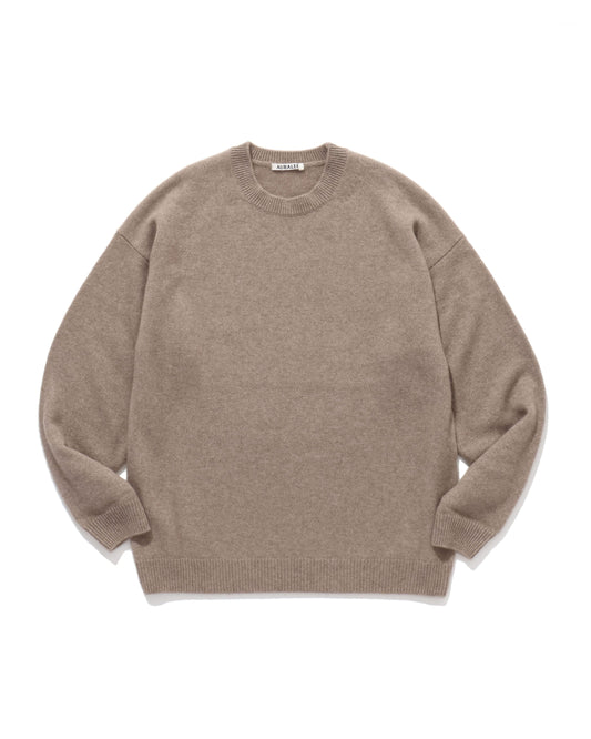 BABY CASHMERE KNIT P/O NATURAL BROWN