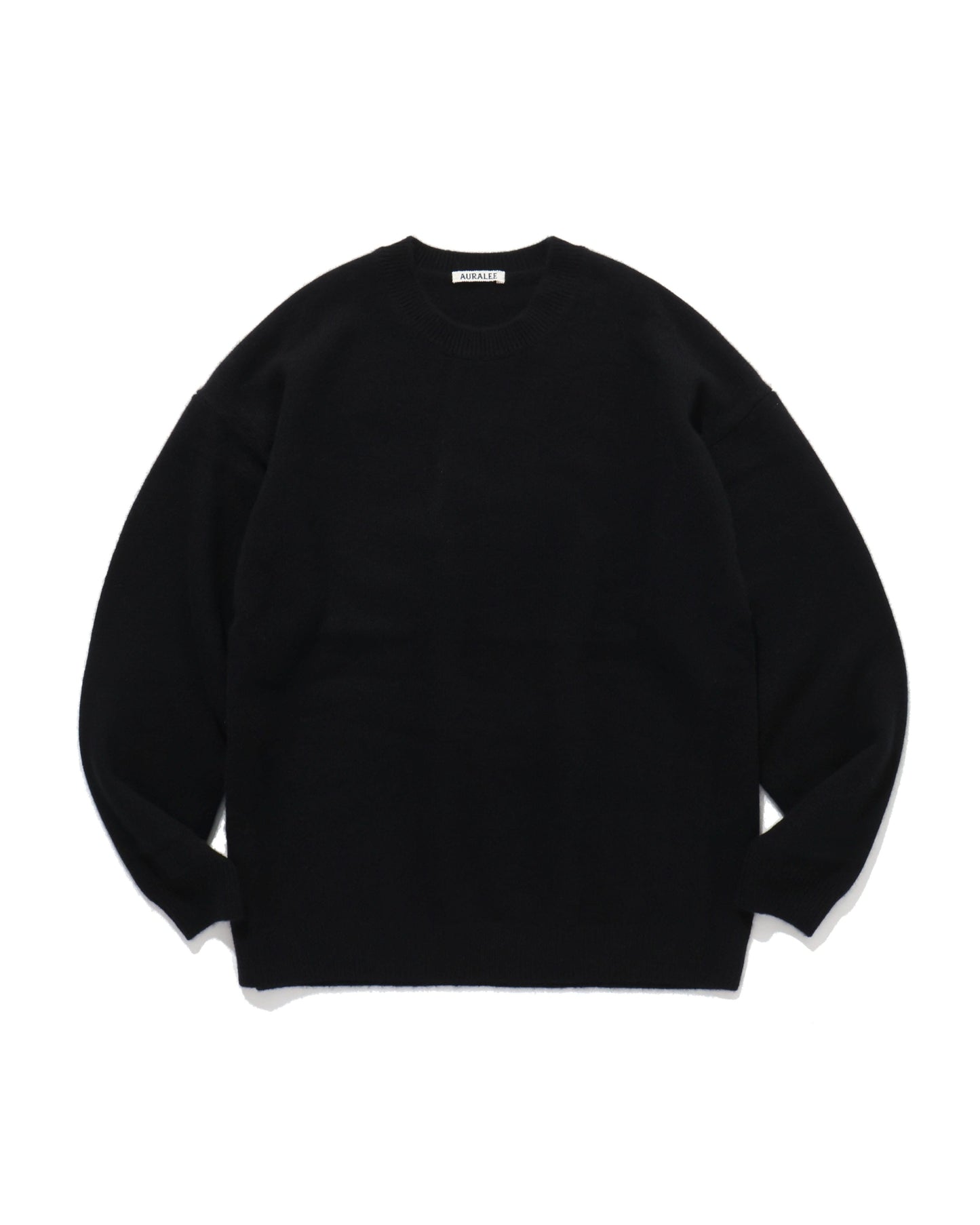 BABY CASHMERE KNIT P/O TOP BLACK