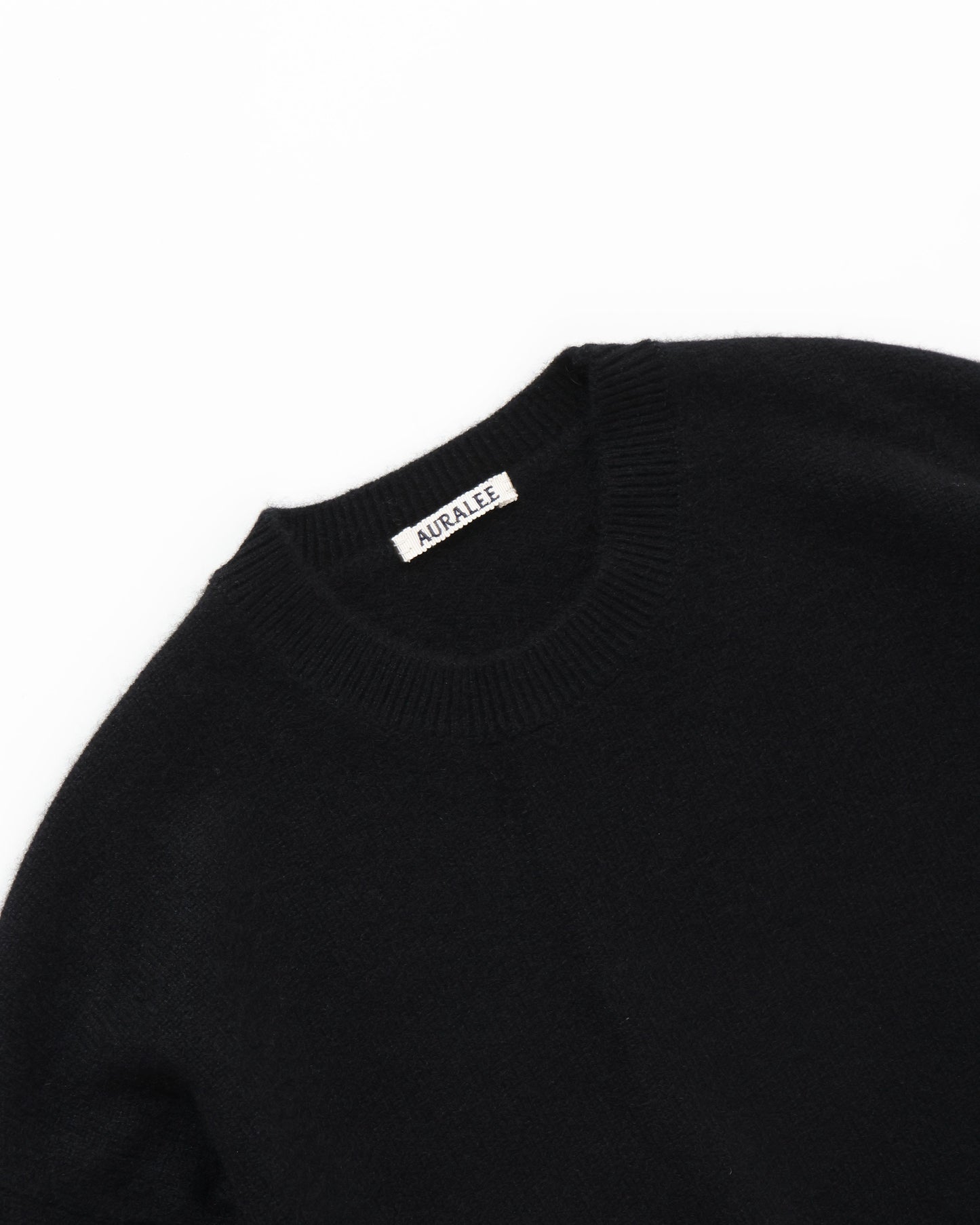 BABY CASHMERE KNIT P/O TOP BLACK