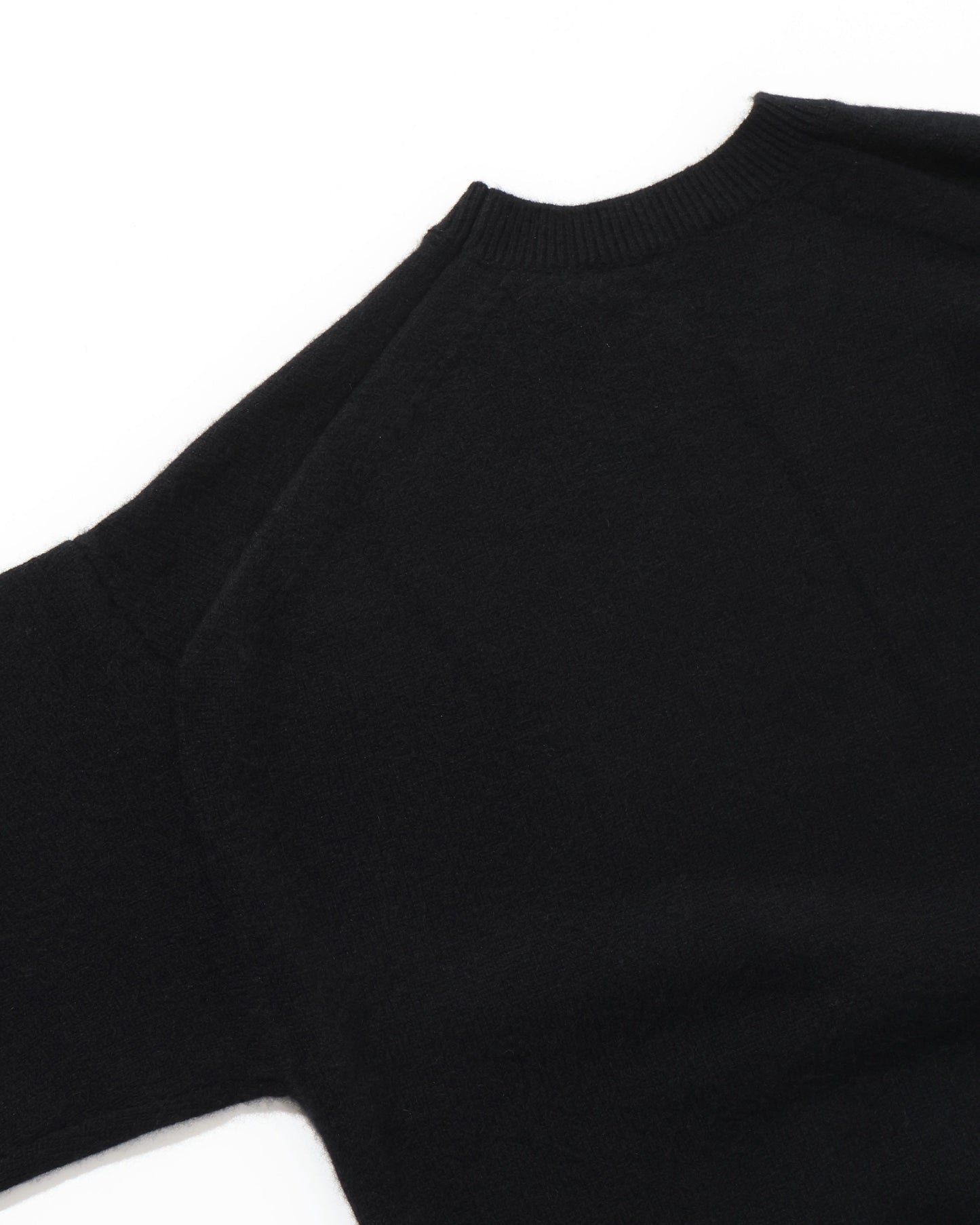 BABY CASHMERE KNIT P/O TOP BLACK