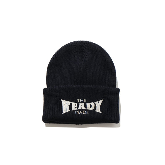 RECYCLED WOOL KNIT CAP BLACK