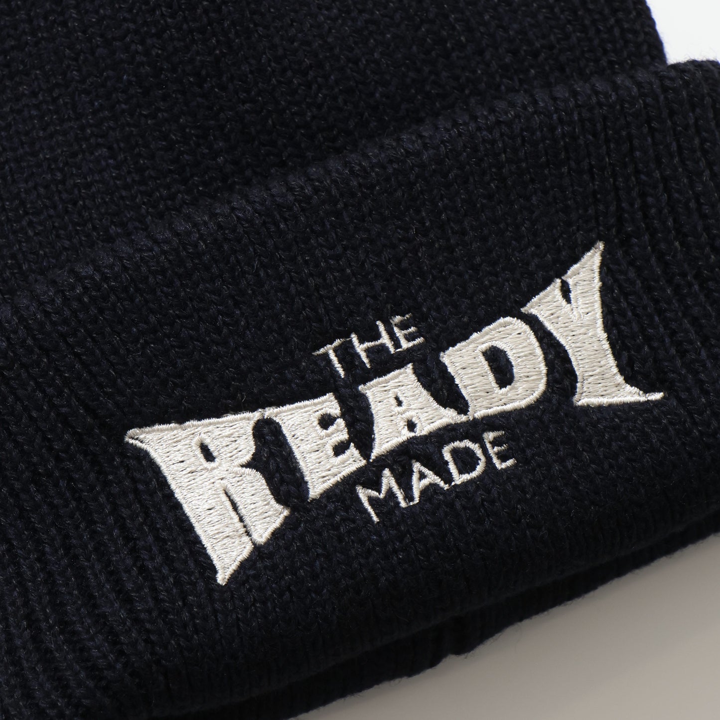 RECYCLED WOOL KNIT CAP BLACK