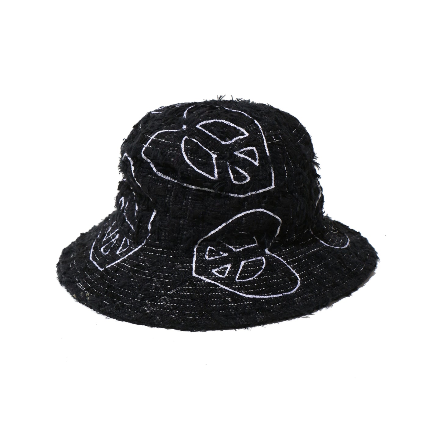 TWEED BUCKET HAT BLACK