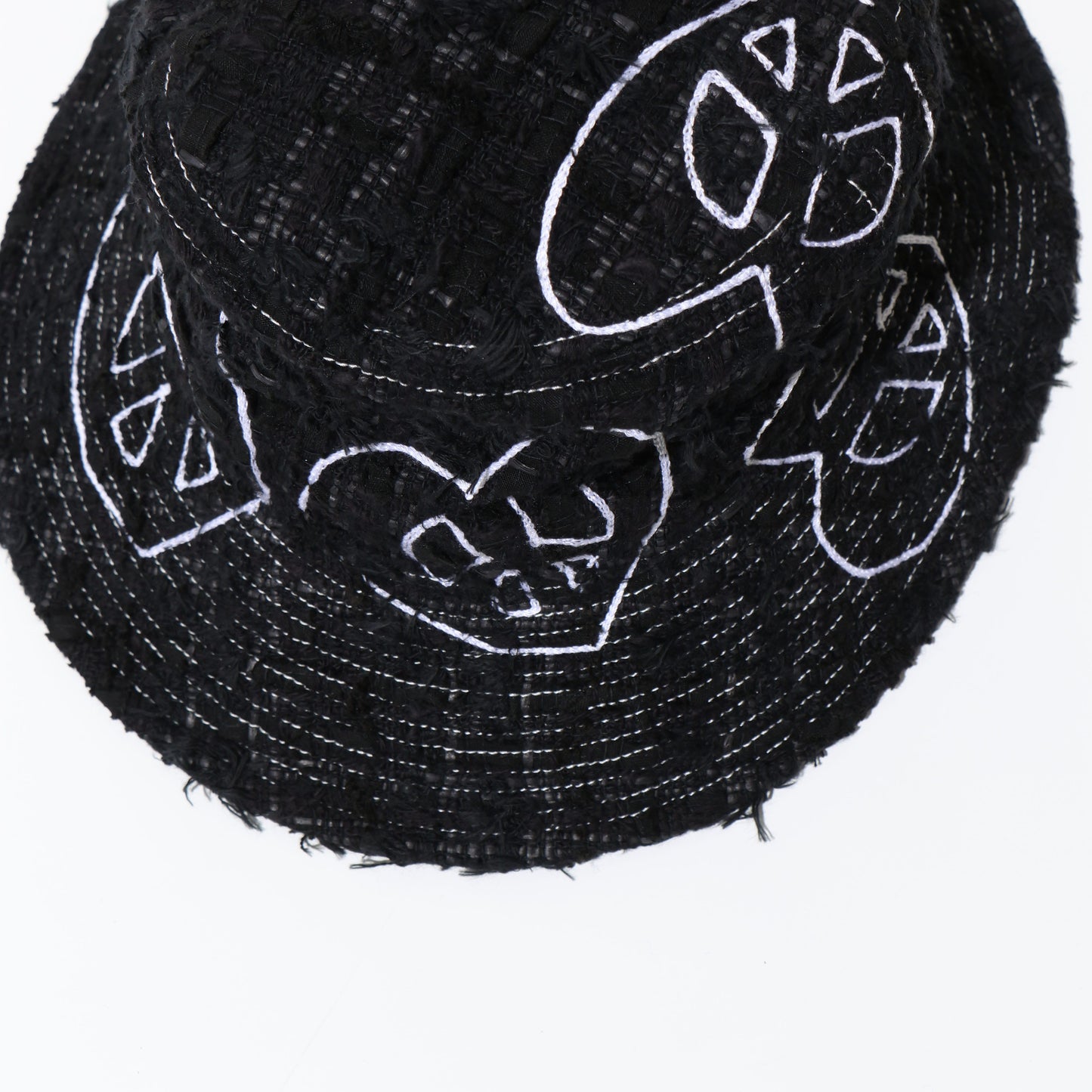 TWEED BUCKET HAT BLACK