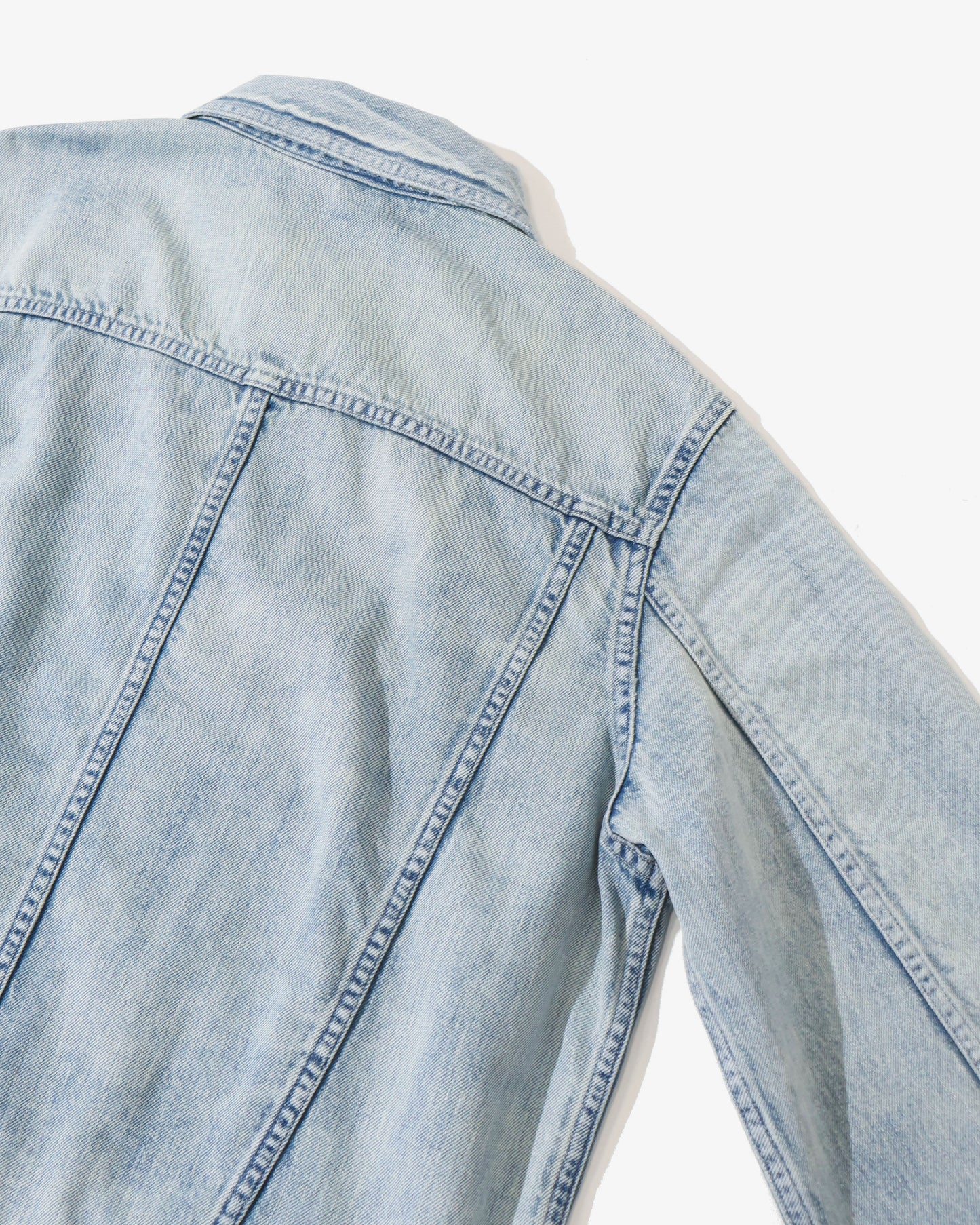 FADED SELVEDGE LIGHT DENIM BLOUSON LIGHT INDIGO (MENS)