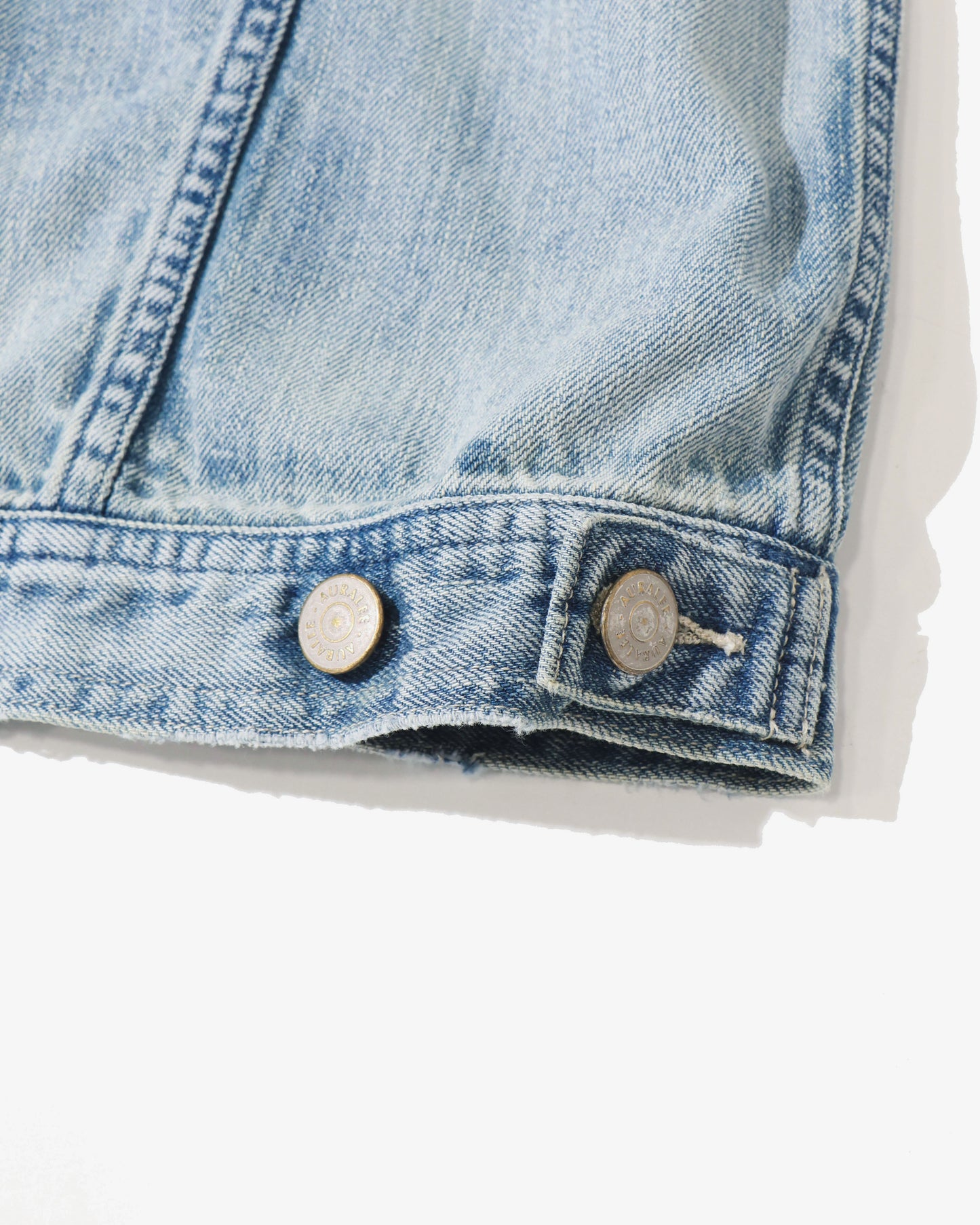 FADED SELVEDGE LIGHT DENIM BLOUSON LIGHT INDIGO (MENS)