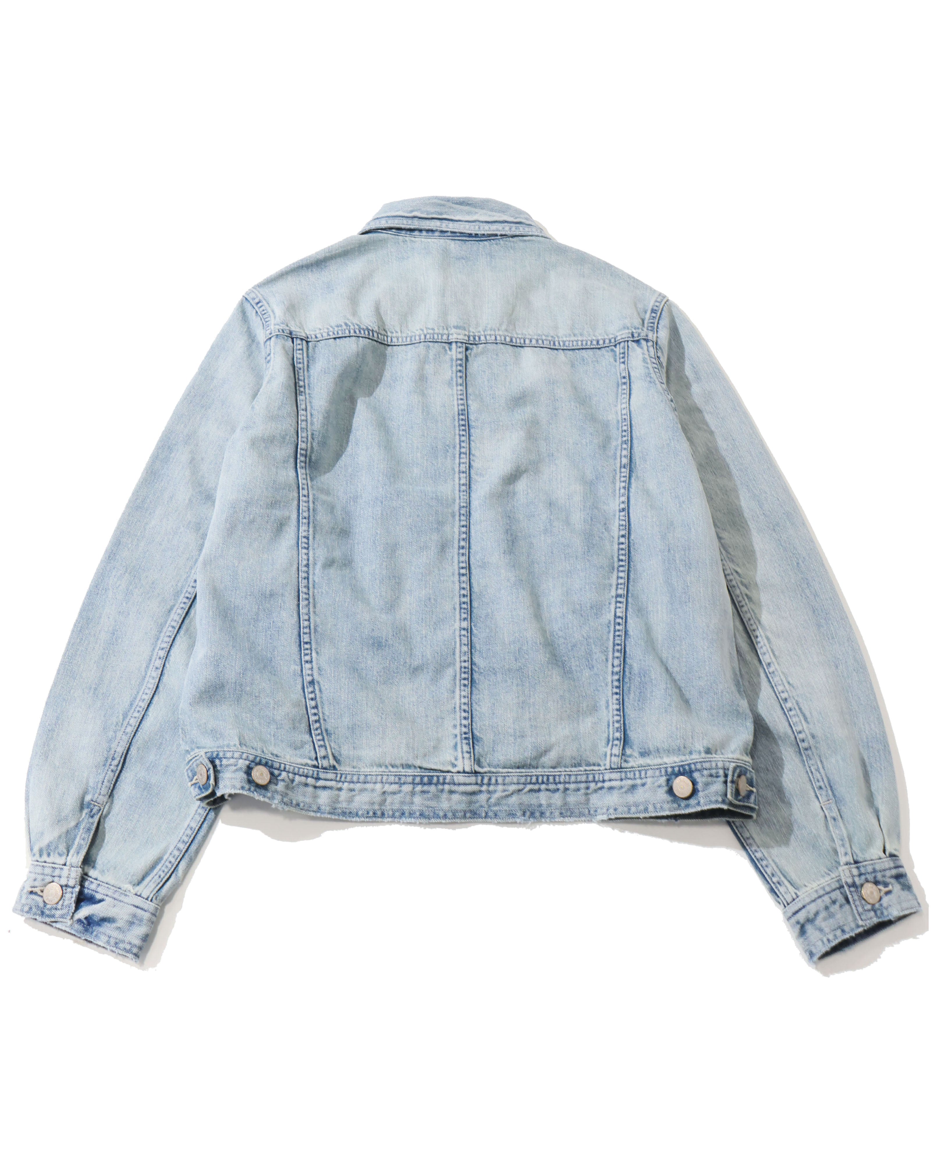 FADED SELVEDGE LIGHT DENIM BLOUSON LIGHT INDIGO (MENS) – TIME