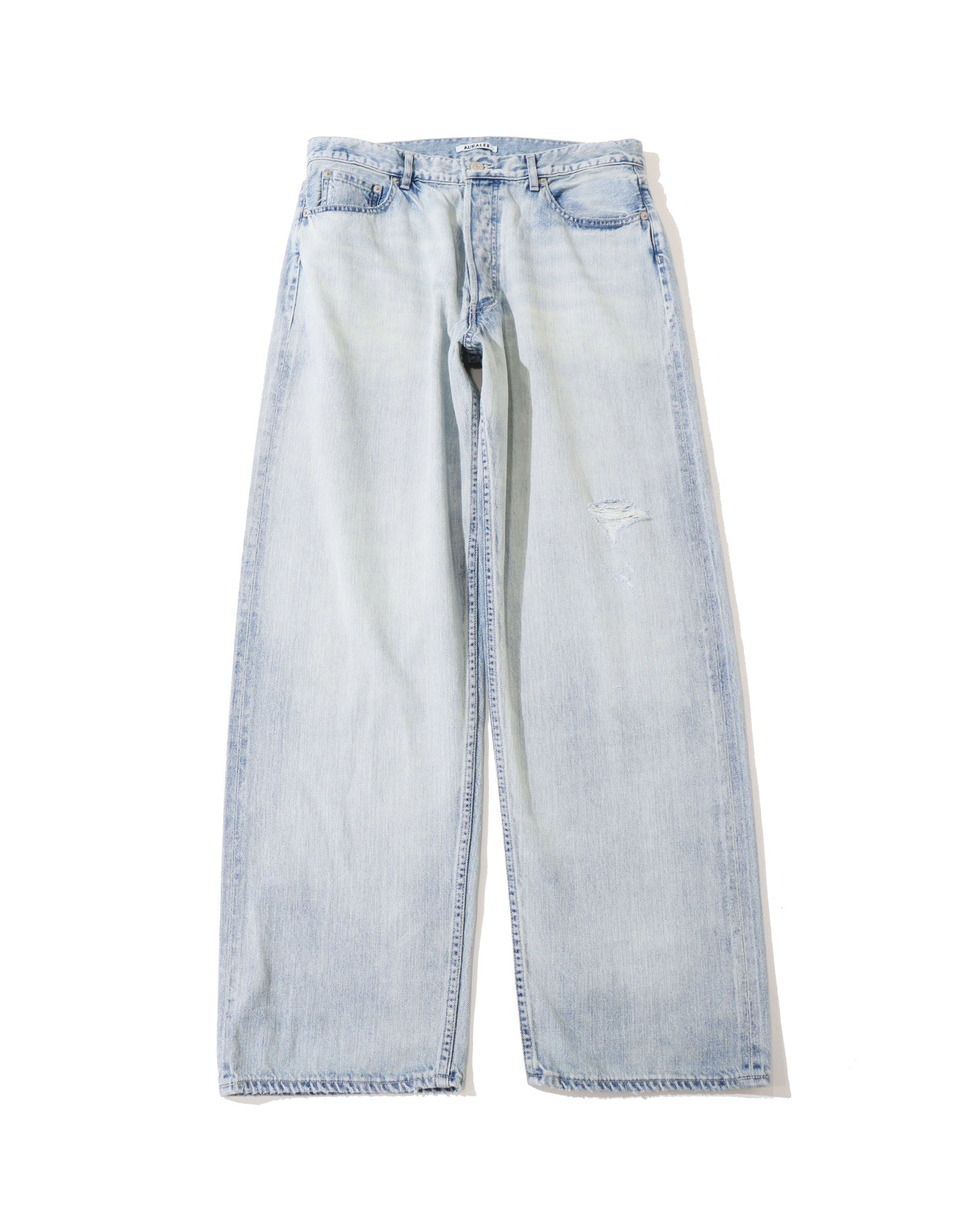 FADED SELVEDGE LIGHT DENIM WIDE PANTS LIGHT INDIGO (MENS)