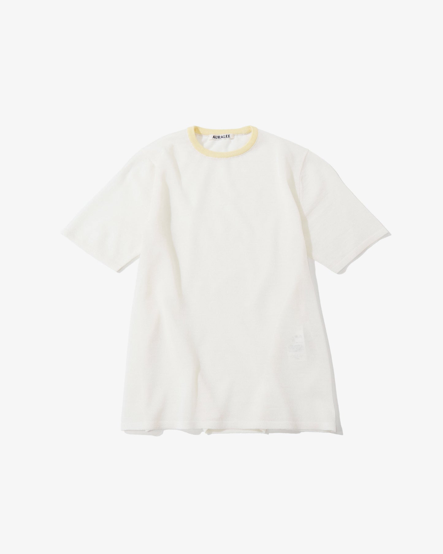 HARD TWIST HIGH GAUGE WOOL SILK KNIT TEE