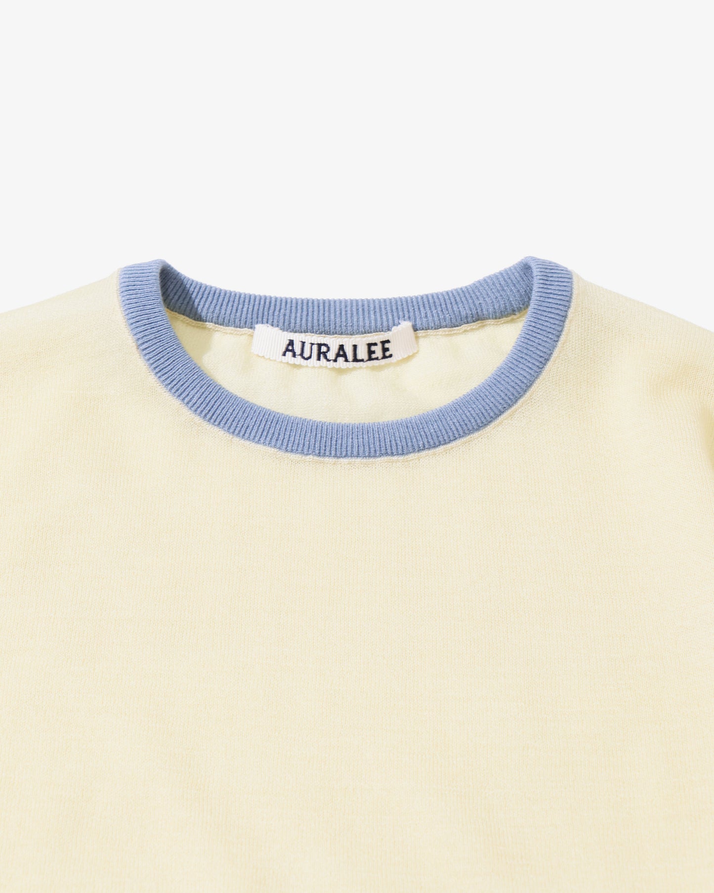 HARD TWIST HIGH GAUGE WOOL SILK KNIT TEE