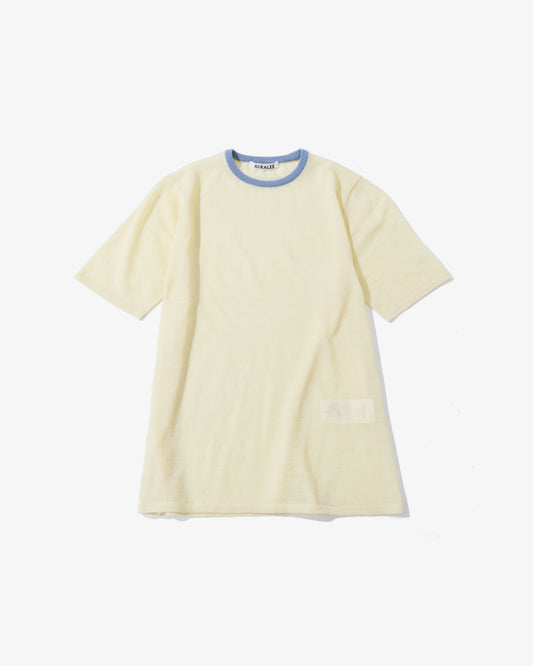 HARD TWIST HIGH GAUGE WOOL SILK KNIT TEE