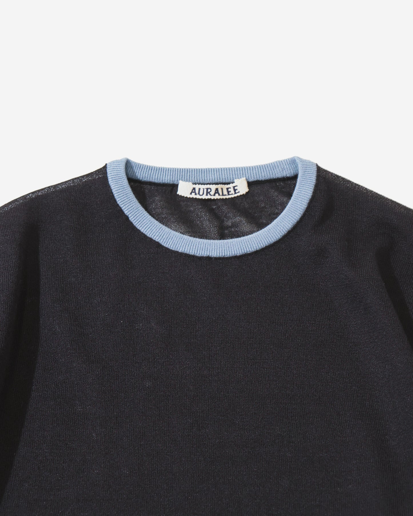 HARD TWIST HIGH GAUGE WOOL SILK KNIT TEE