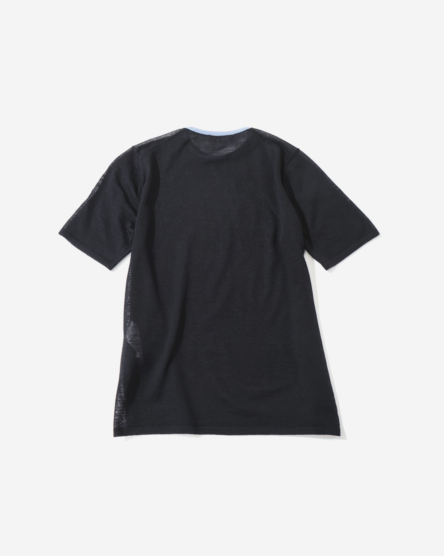 HARD TWIST HIGH GAUGE WOOL SILK KNIT TEE
