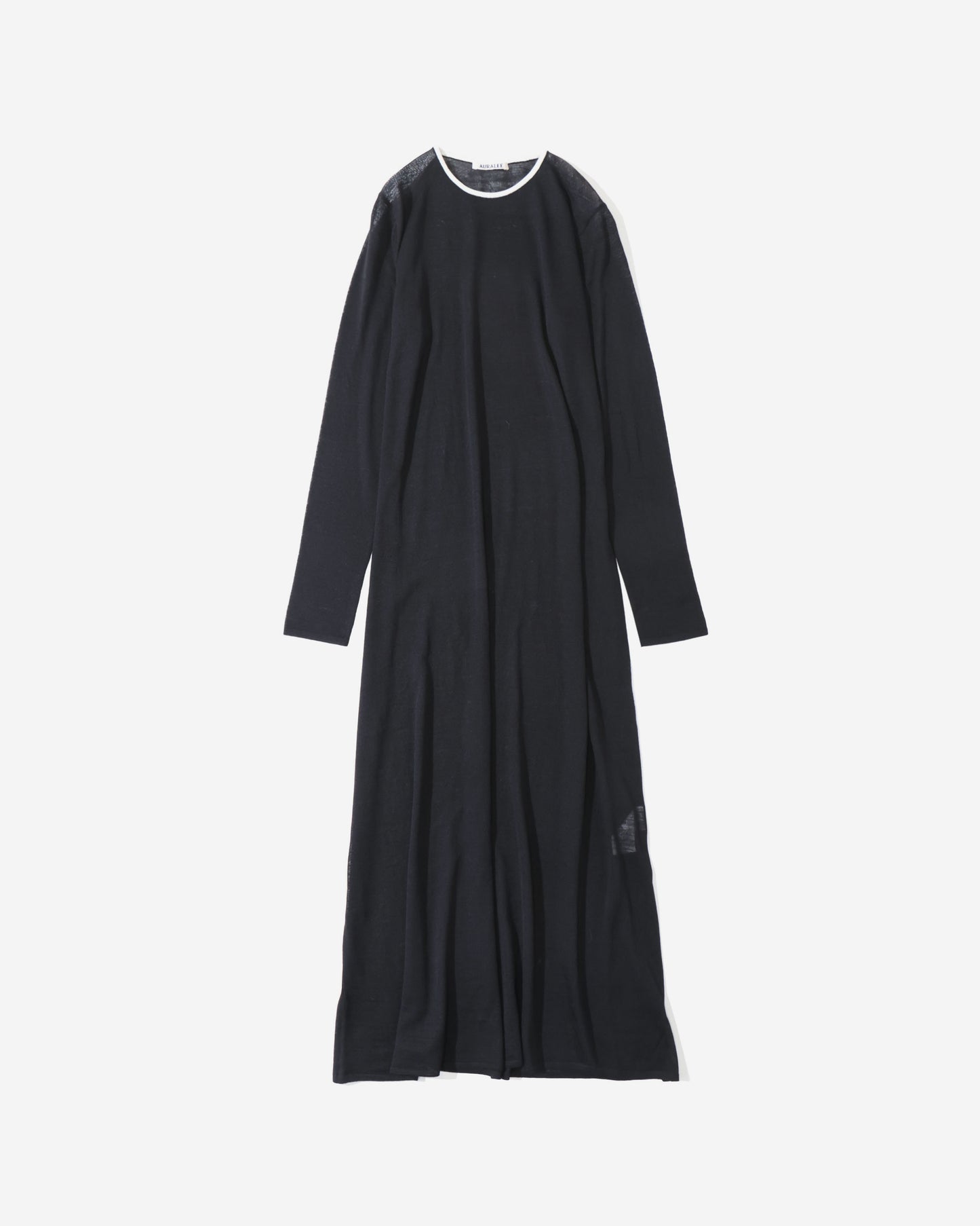 HARD TWIST HIGH GAUGE WOOL SILK KNIT DRESS