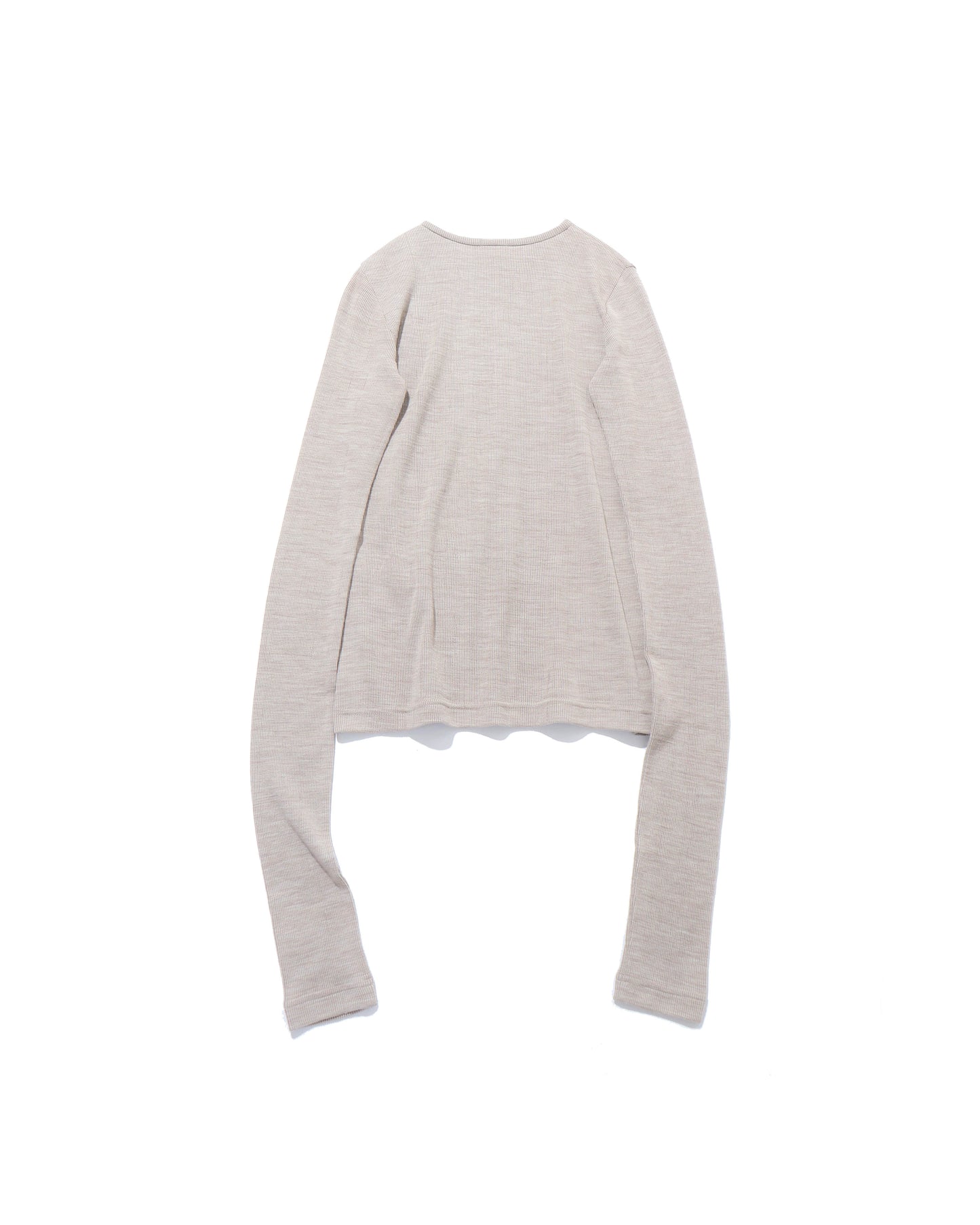 Plating Rib Zip Up Tee