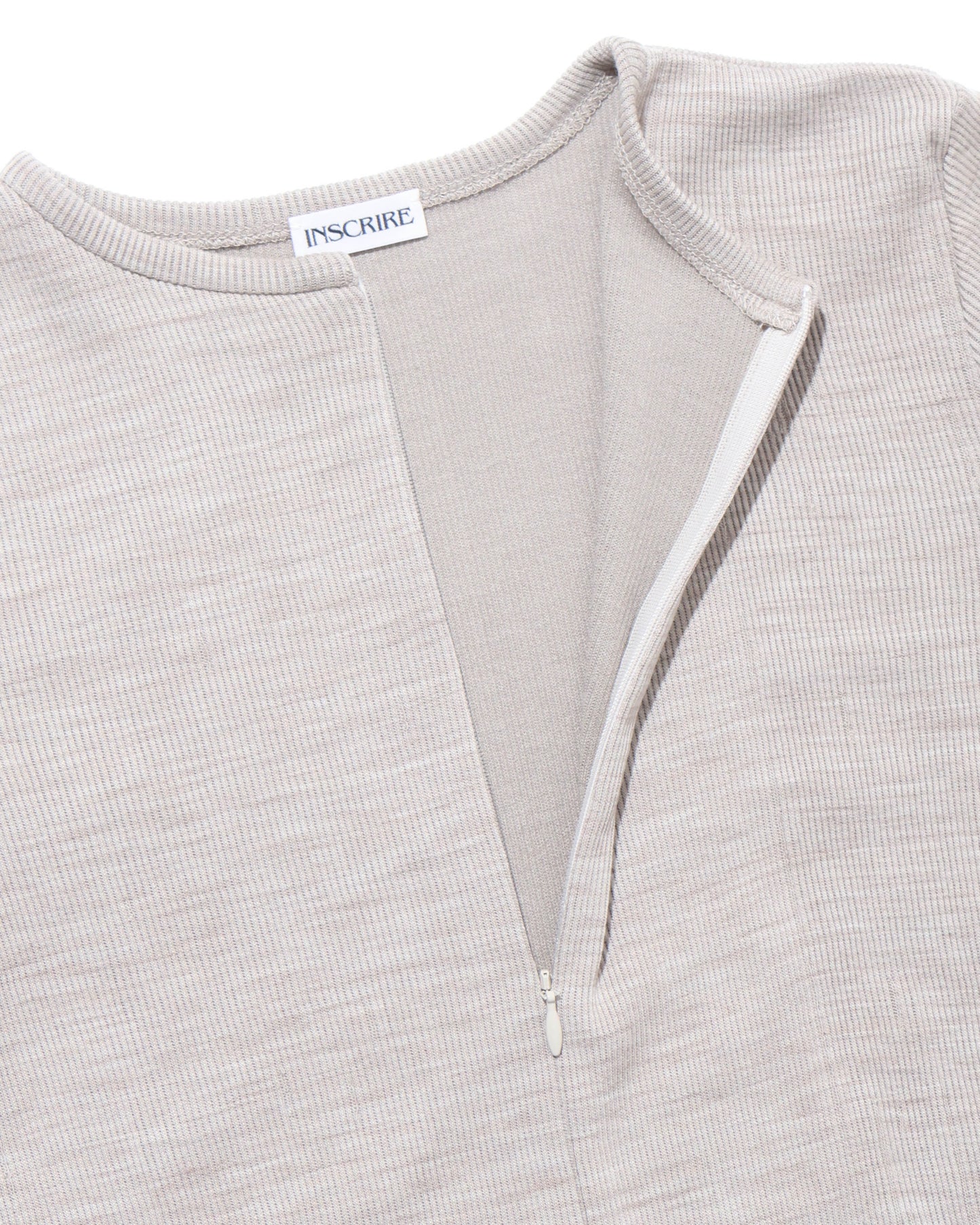 Plating Rib Zip Up Tee