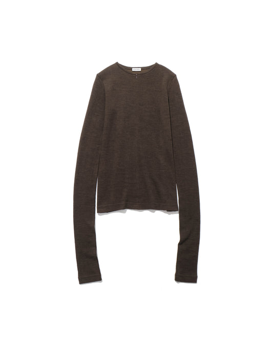 Plating Rib Zip Up Tee