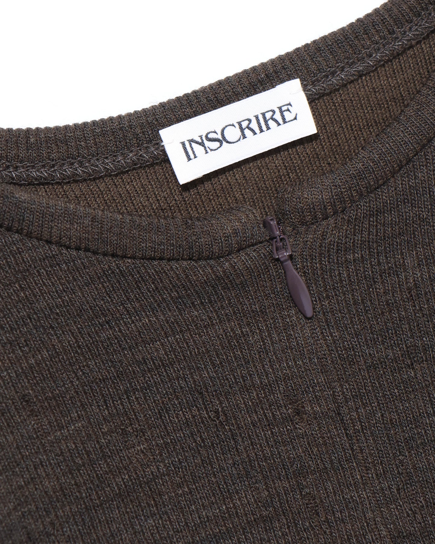 Plating Rib Zip Up Tee