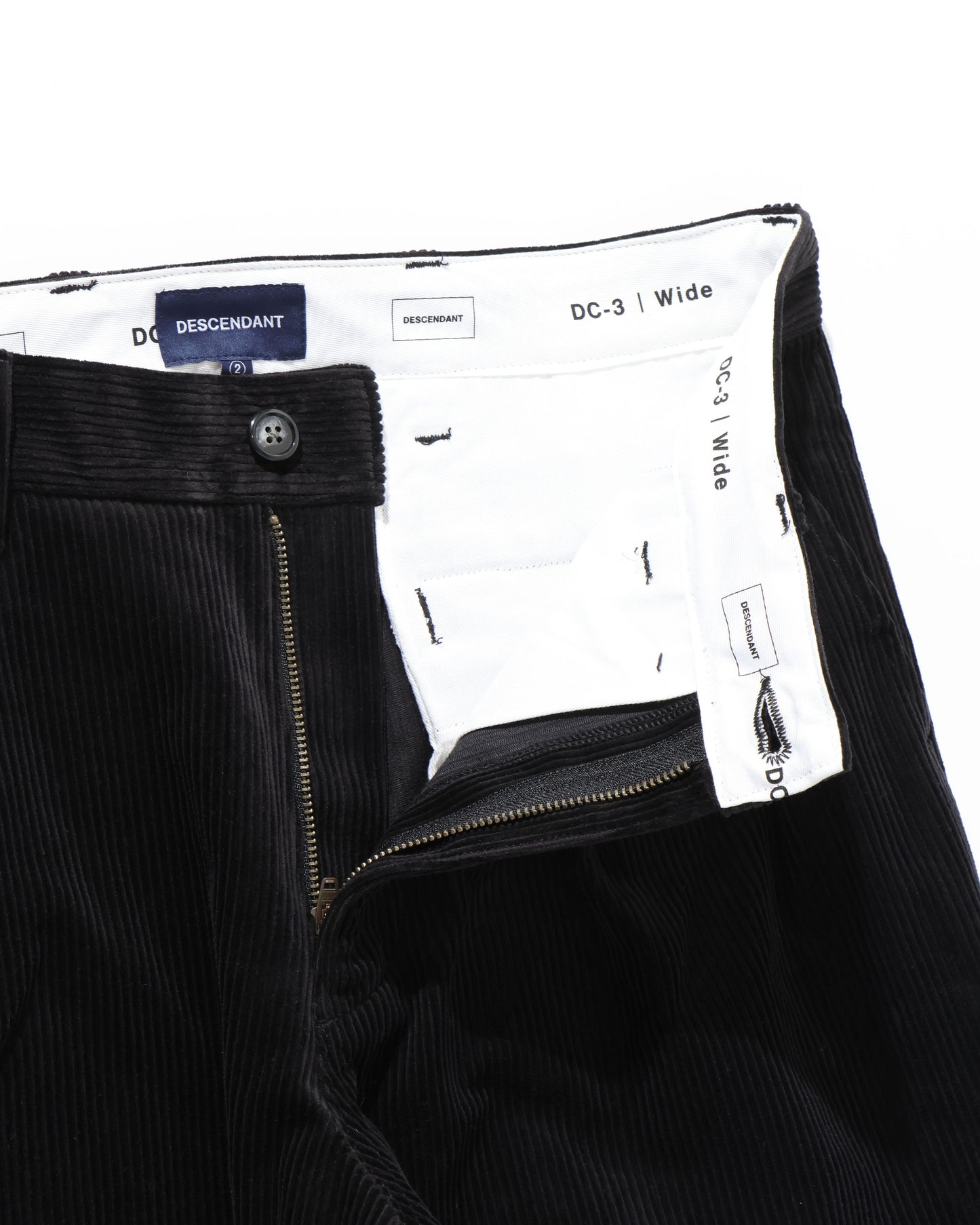 DC-3 CORDUROY TROUSERS BLACK