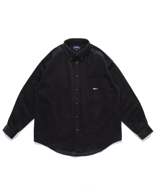 KENNEDY'S CORDUROY LS SHIRT  BLACK