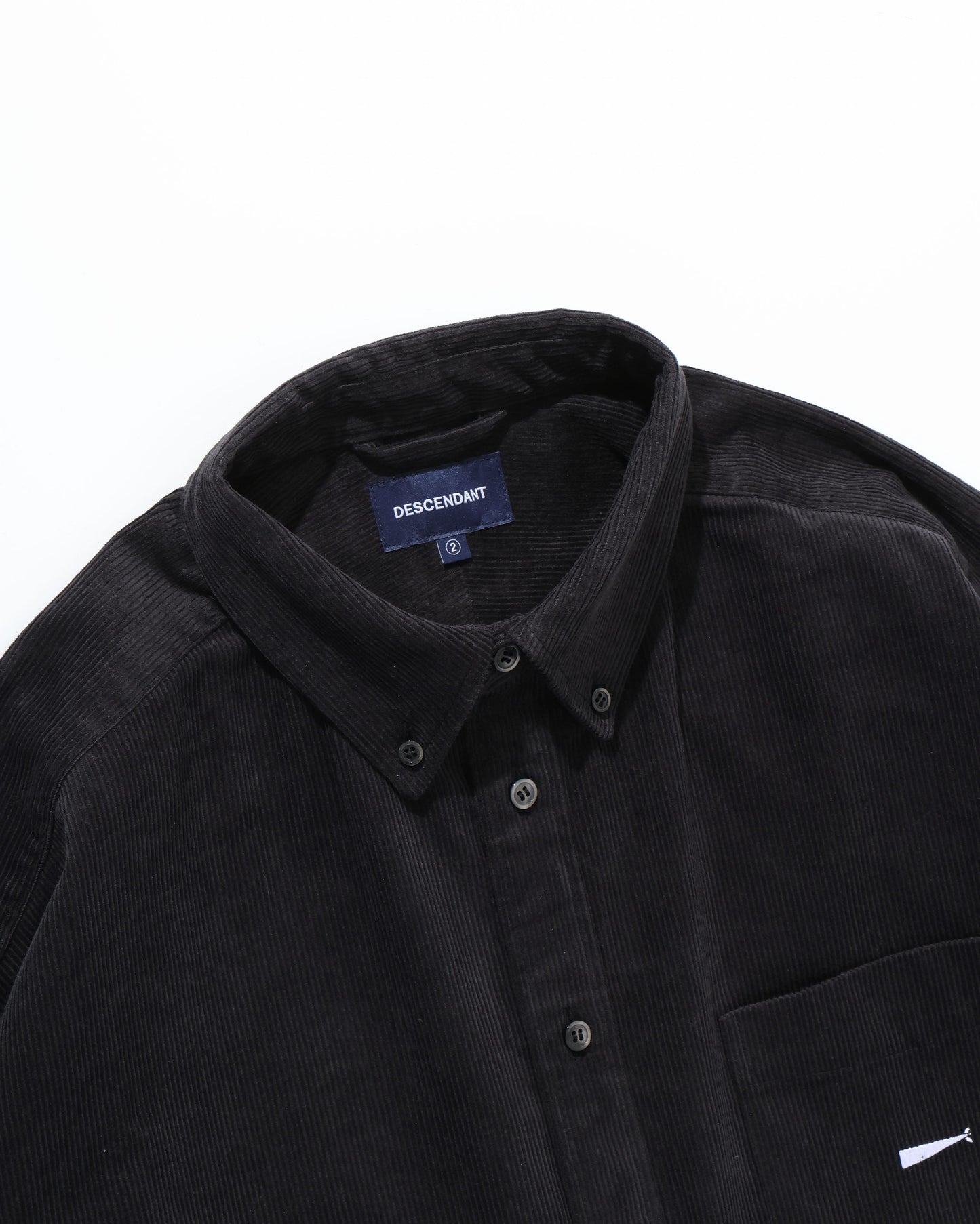 KENNEDY'S CORDUROY LS SHIRT  BLACK