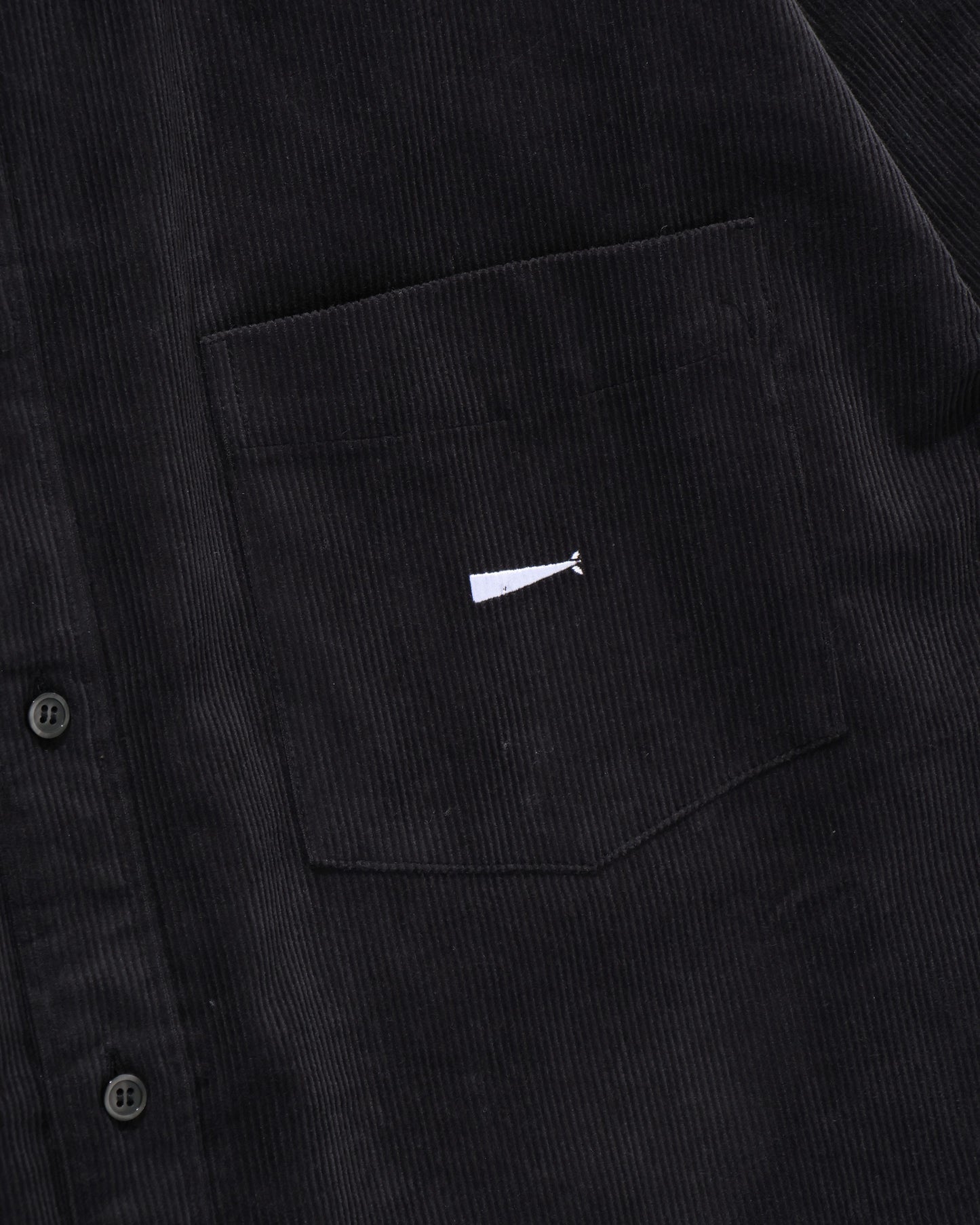 KENNEDY'S CORDUROY LS SHIRT  BLACK