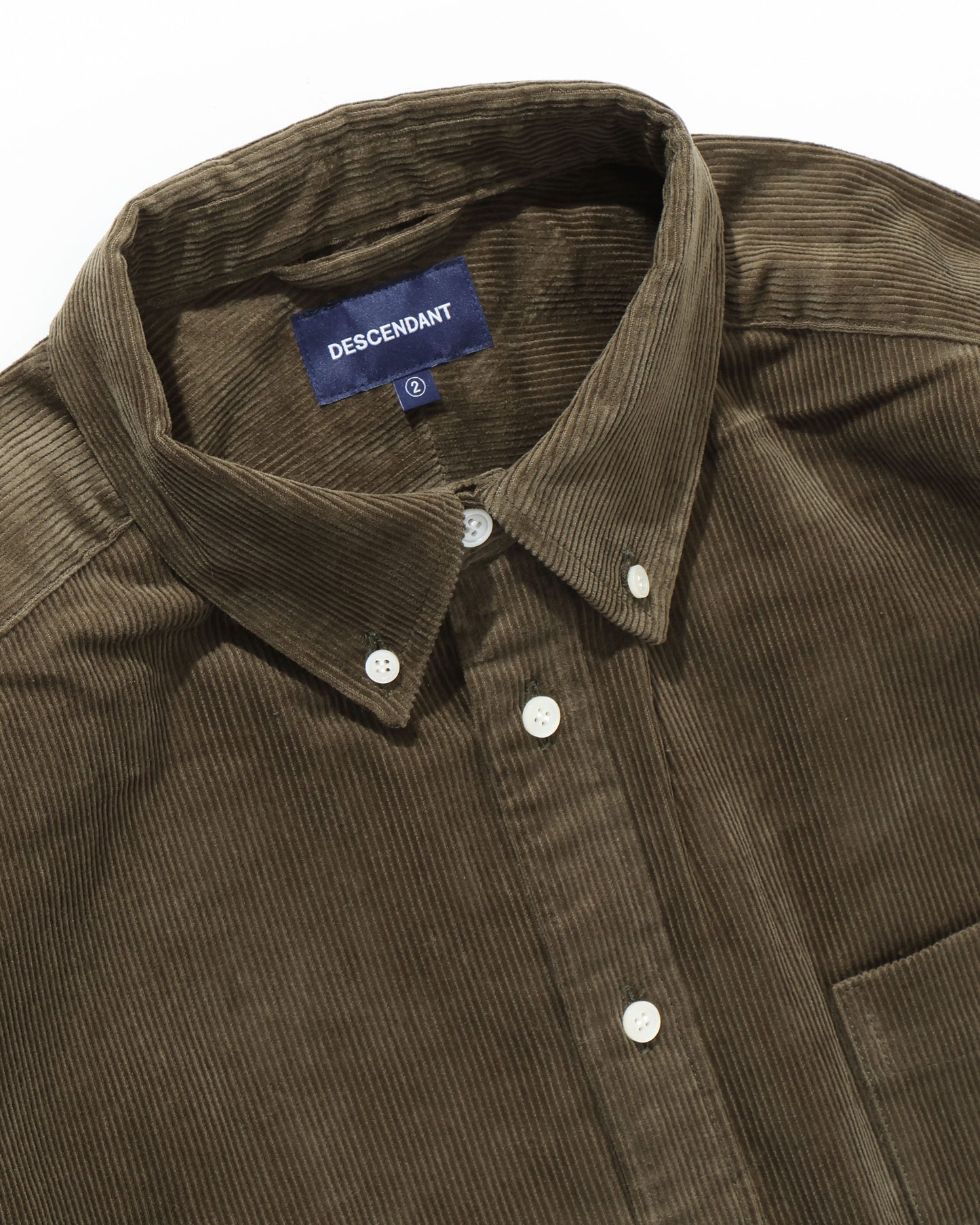 KENNEDY'S CORDUROY LS SHIRT  OLIVE DRAB